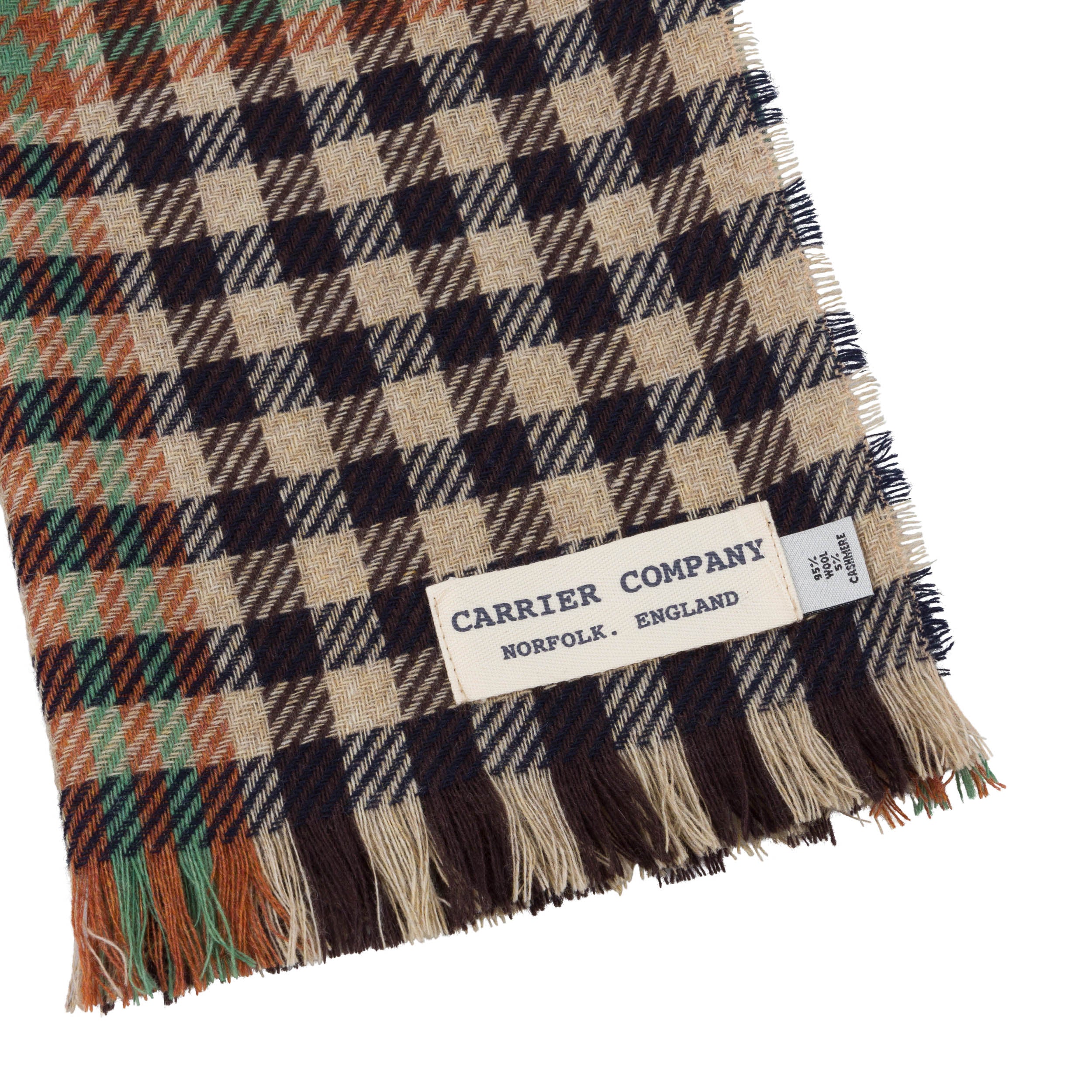 Carrier Company Luxury Cashmere & Lambswool Scarf in Antique Burns Tartan