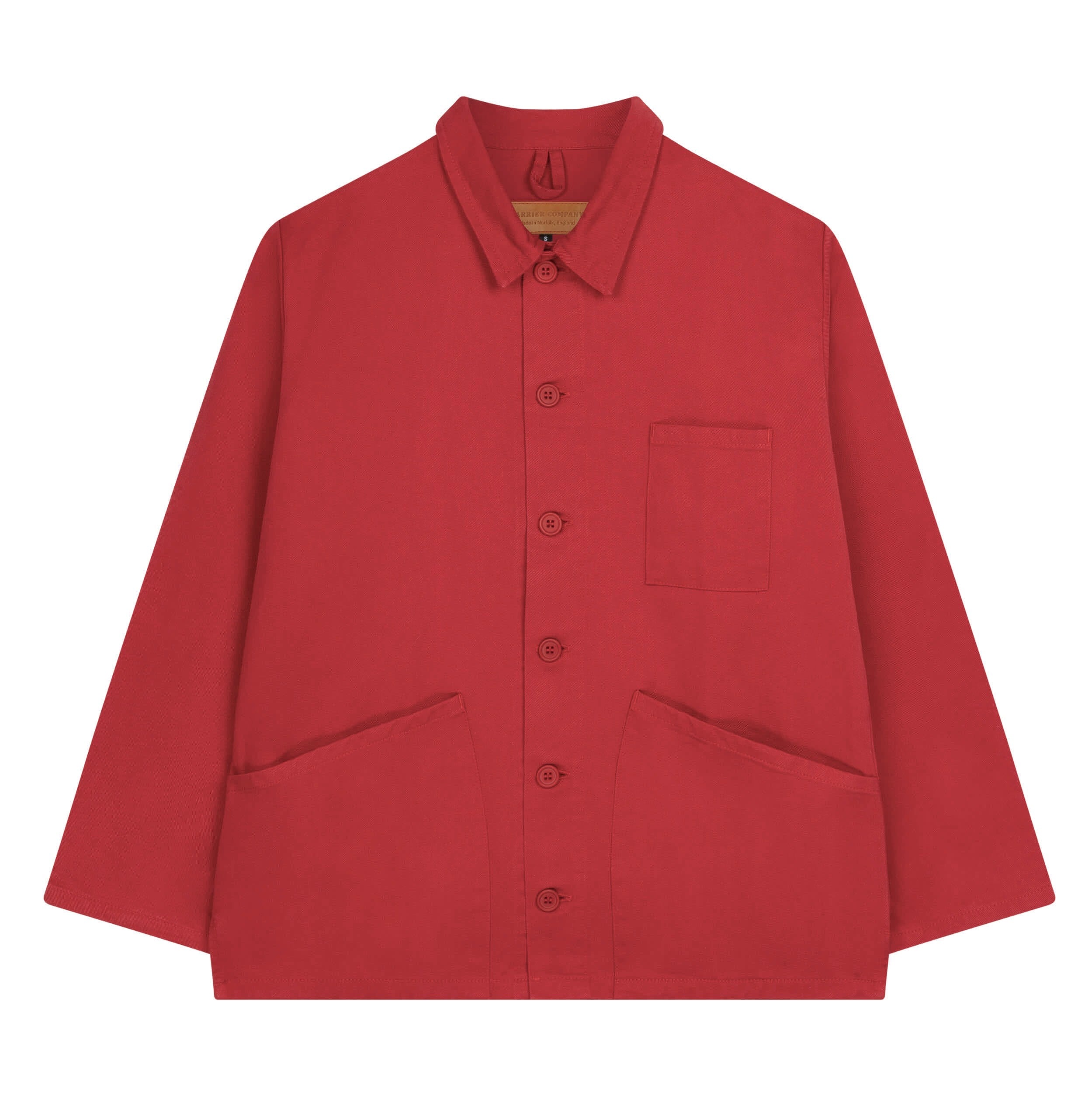 Carrier Company Garment-Dyed Norfolk Work Jacket in Poppy