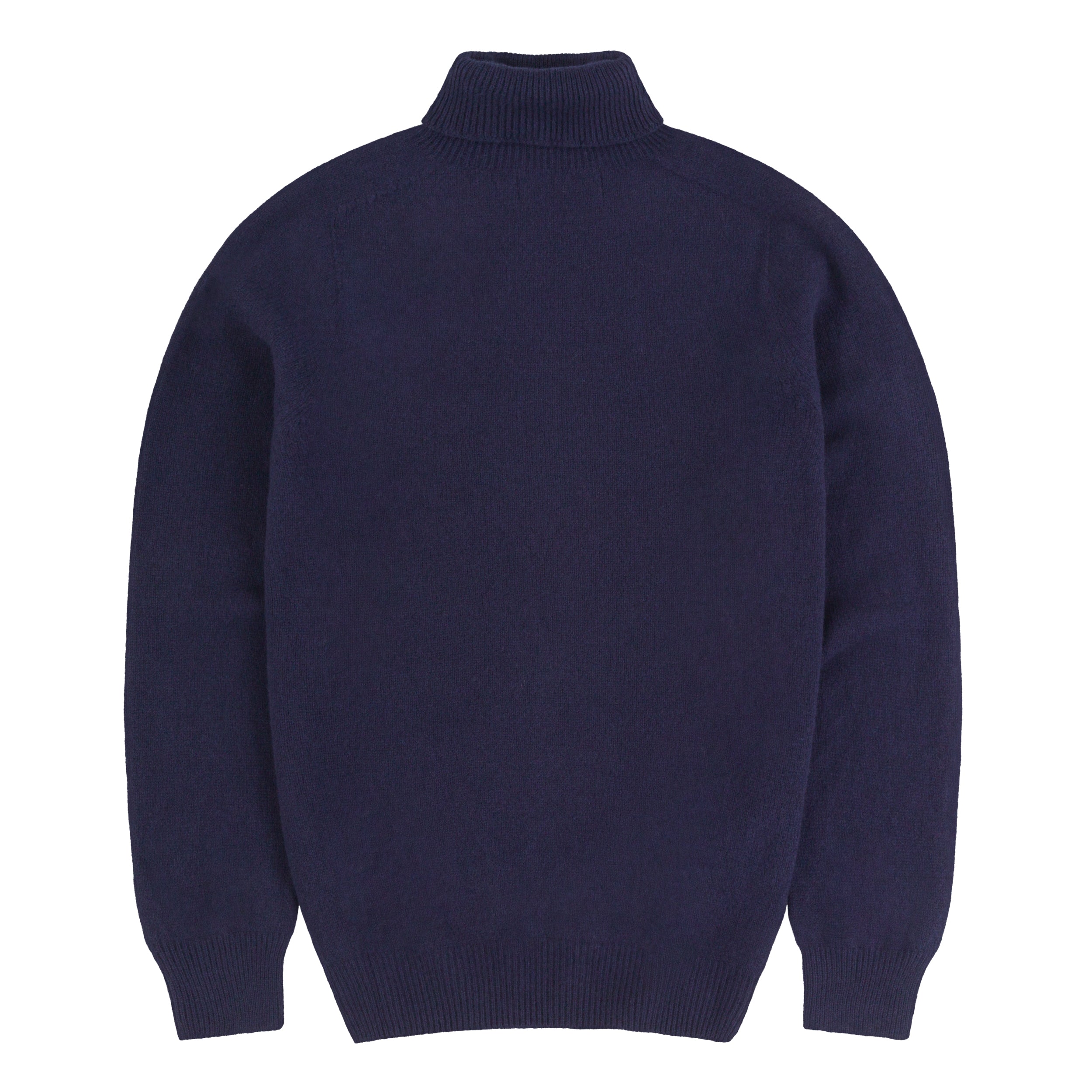 Carrier Company Cashmere and Merino Supersoft Roll Neck Jumper in Navy