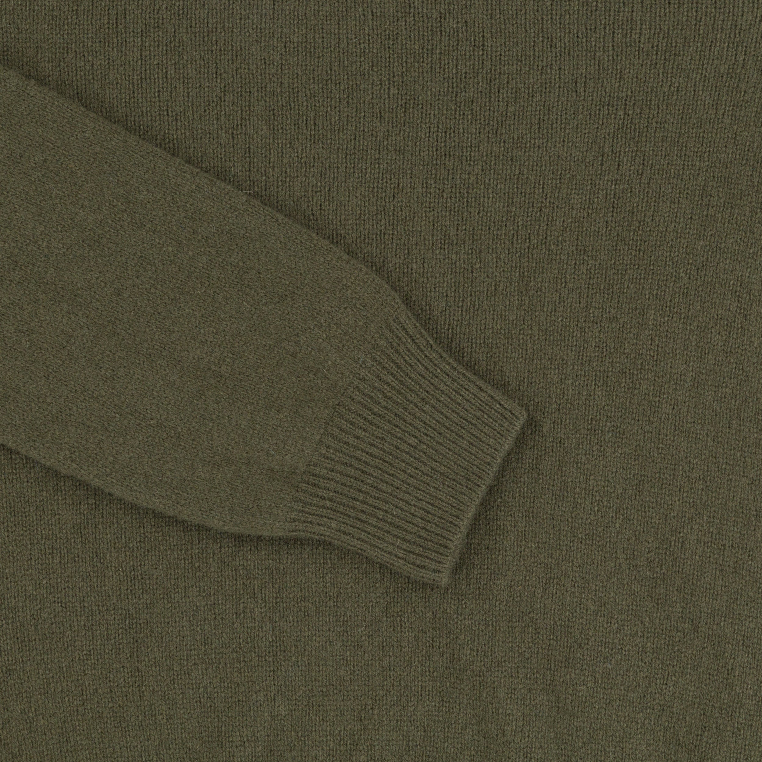 Carrier Company Hand Cashmere and Merino Supersoft Roll Neck Jumper in Olive