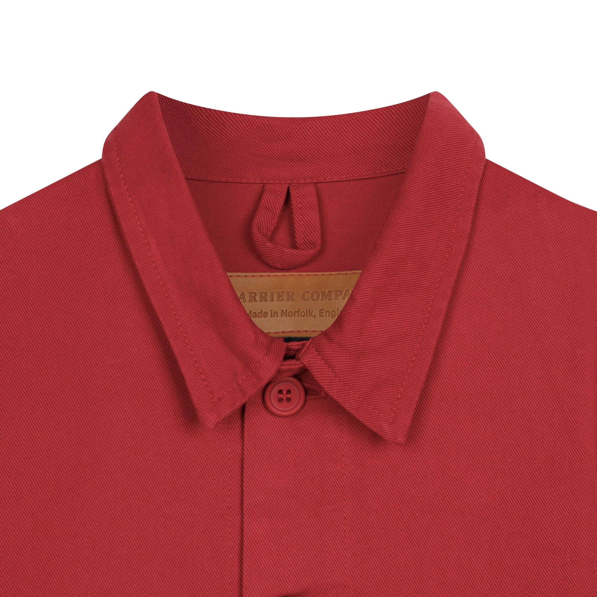 Carrier Company Garment-Dyed Norfolk Work Jacket in Poppy