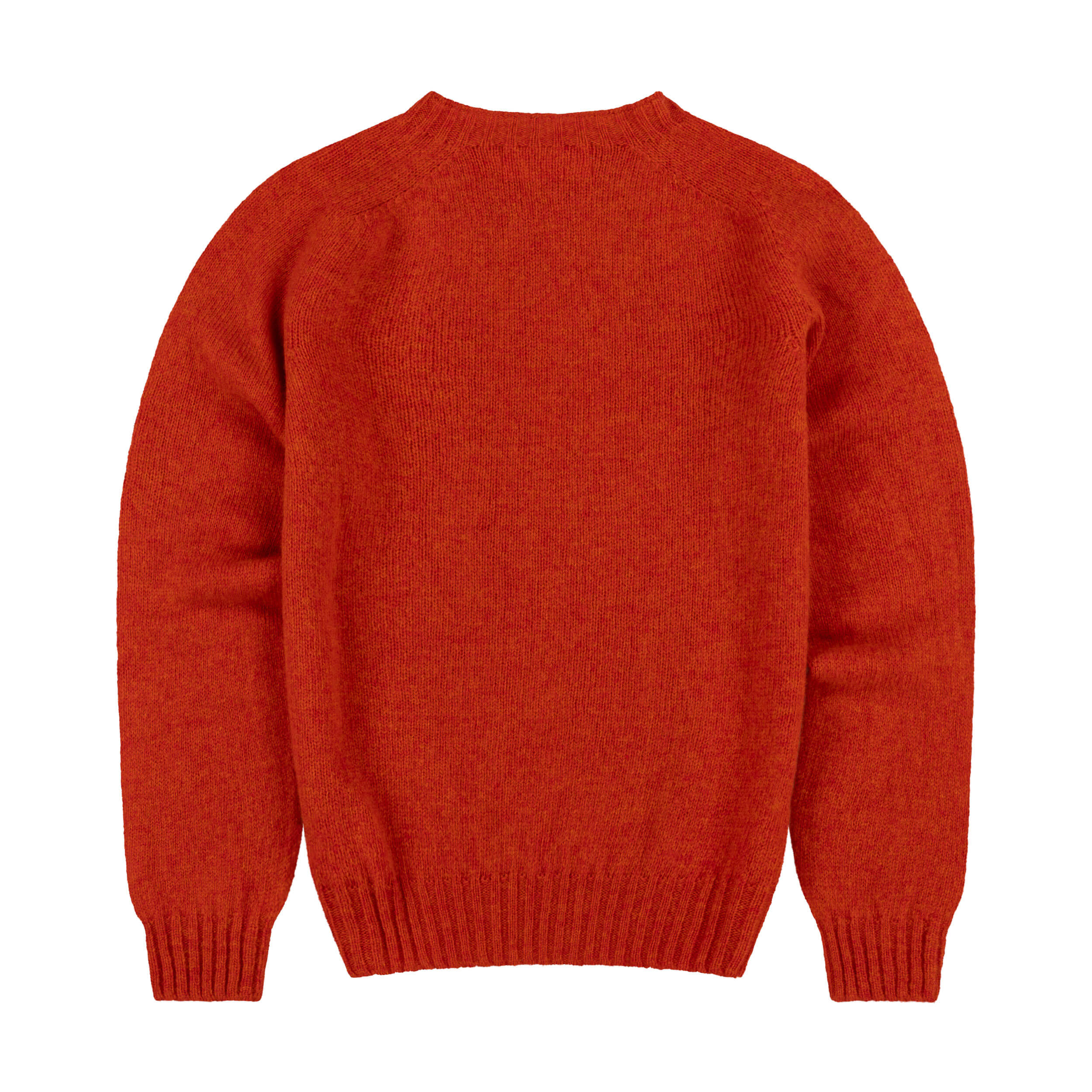 Carrier Company Shetland Lambswool Jumper In Tang