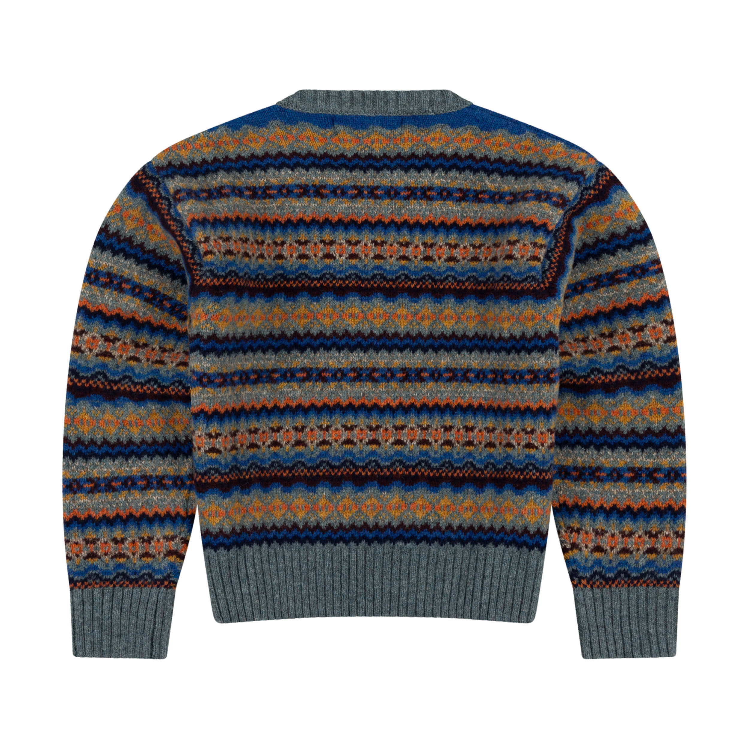Carrier Companuy Fair Isle Jumper In Sea Glass