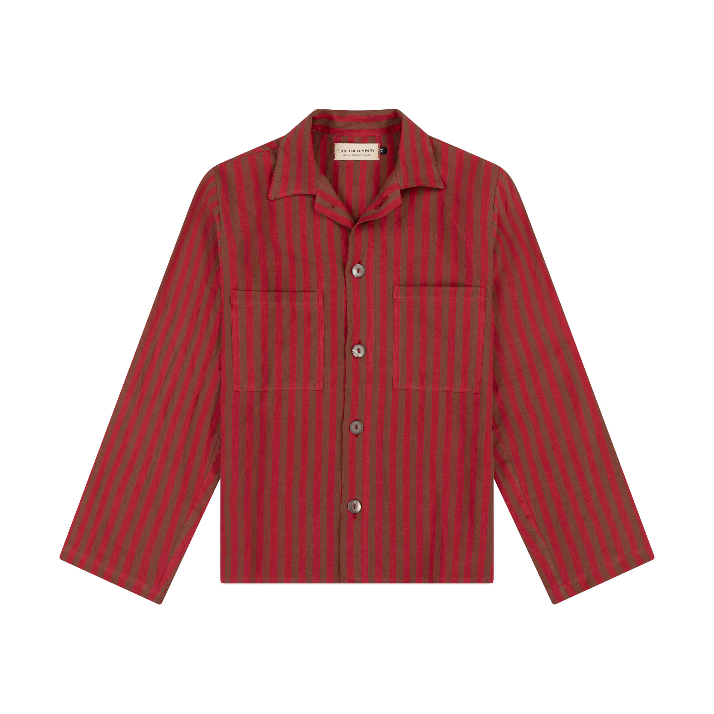 Carrier Company Cherry Striped Irish Linen Pyjamas