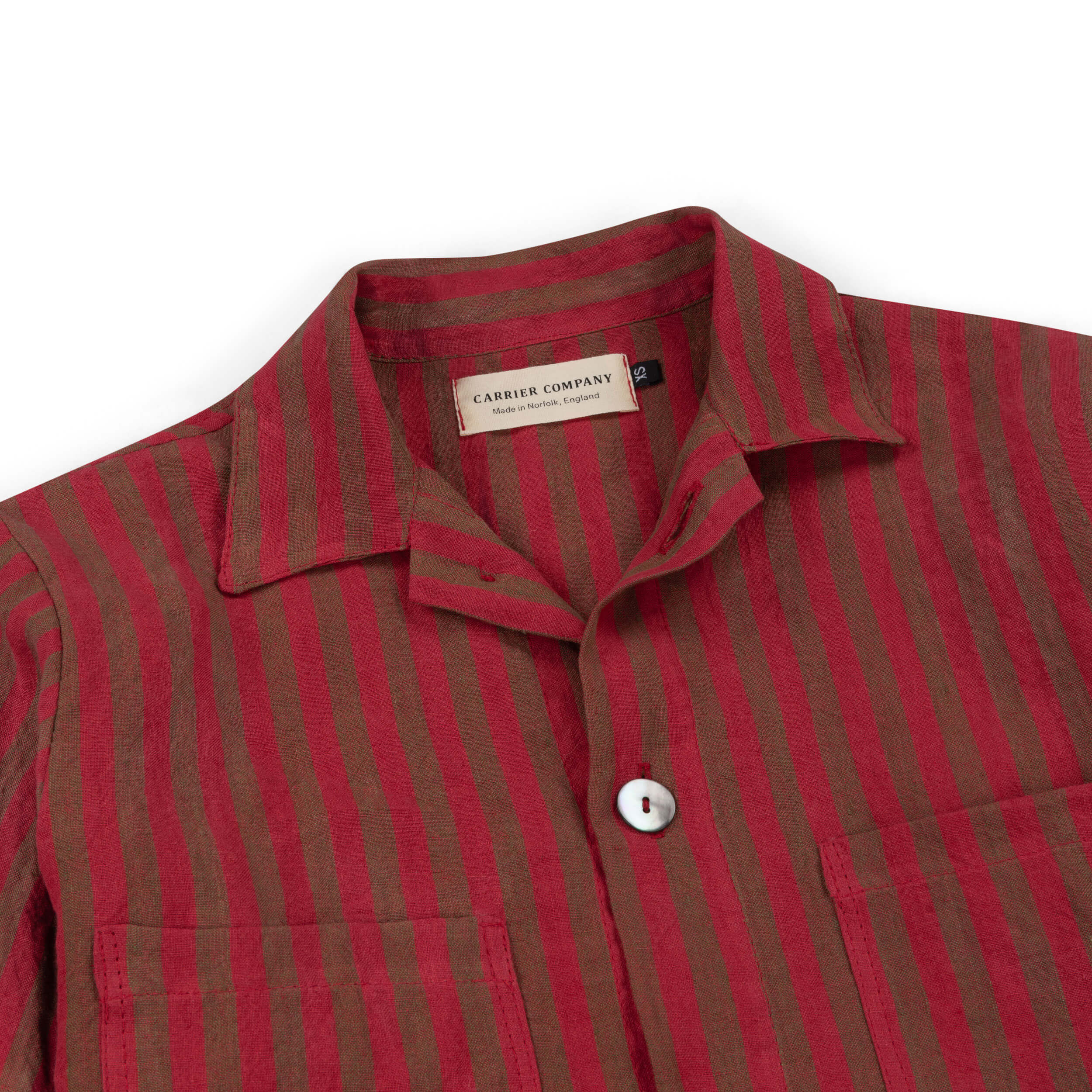 Carrier Company Cherry Striped Irish Linen Pyjamas