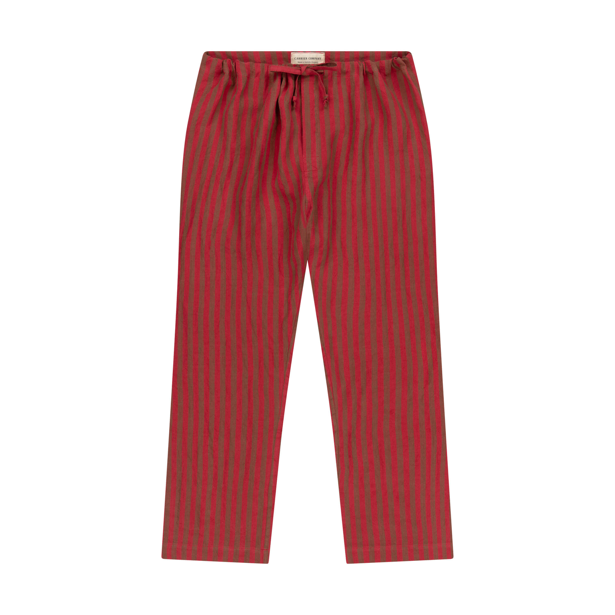 Carrier Company Cherry Striped Irish Linen Pyjamas