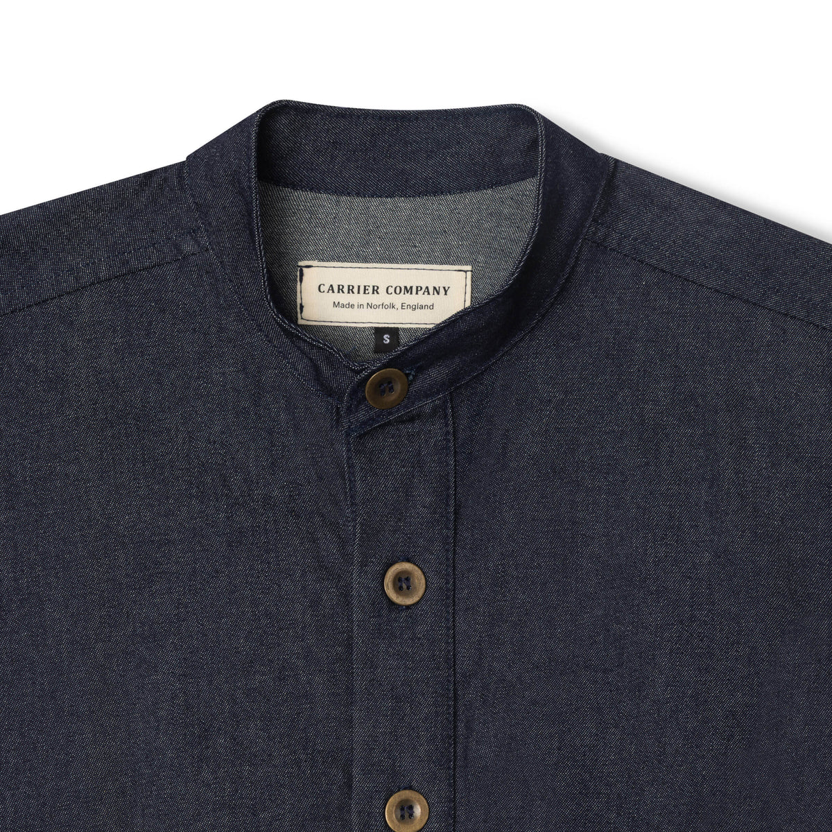 Carrier Company Denim Work Shirt with collar and long sleeves