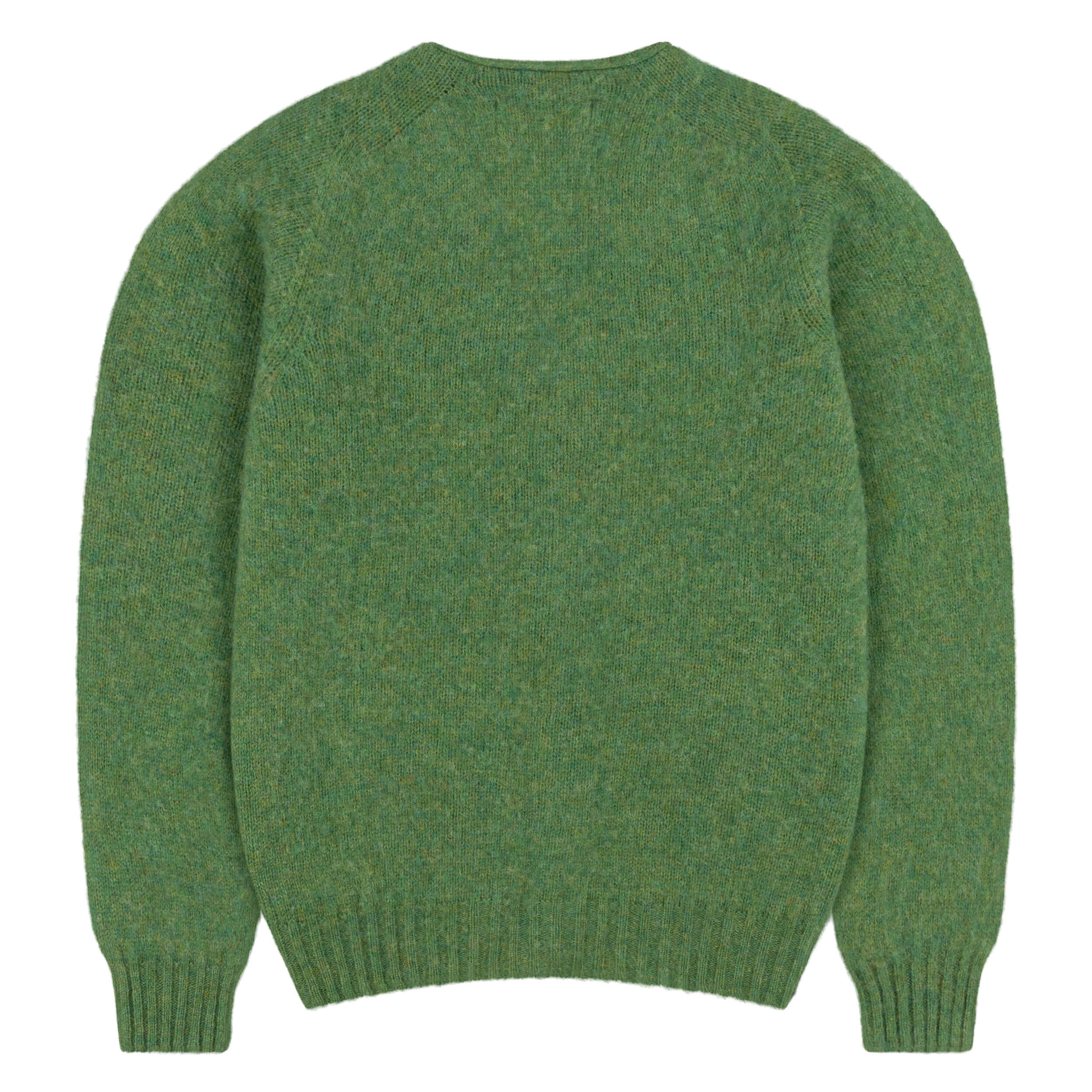 Carrier Company Brushed Shetland Lambswool Cardigan In Parsley
