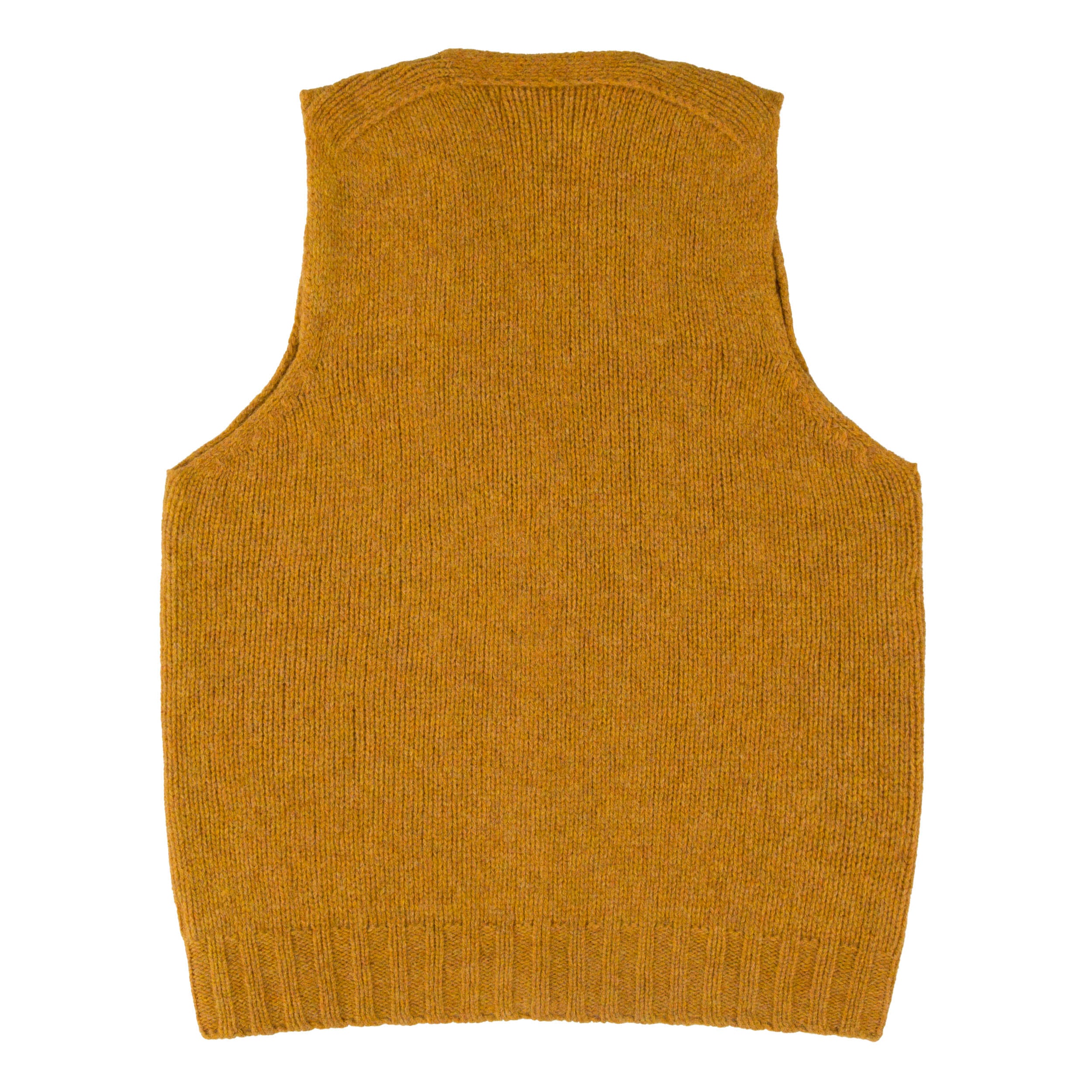 Sleeveless Cardigan in Cumin