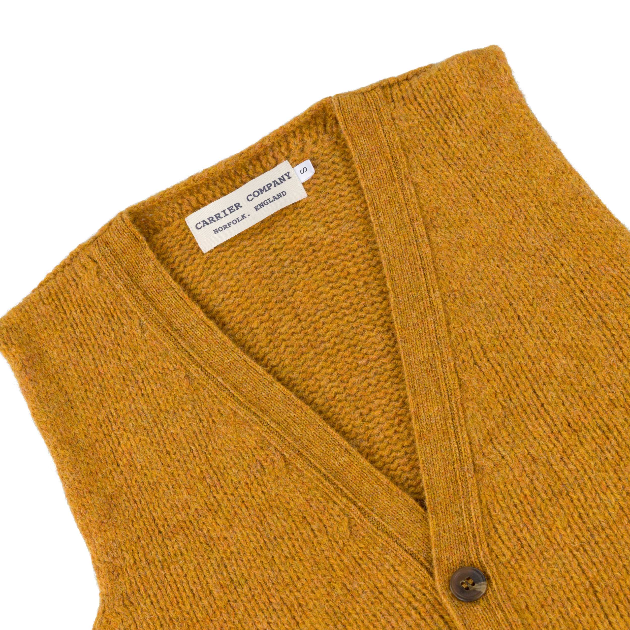 Sleeveless Cardigan in Cumin