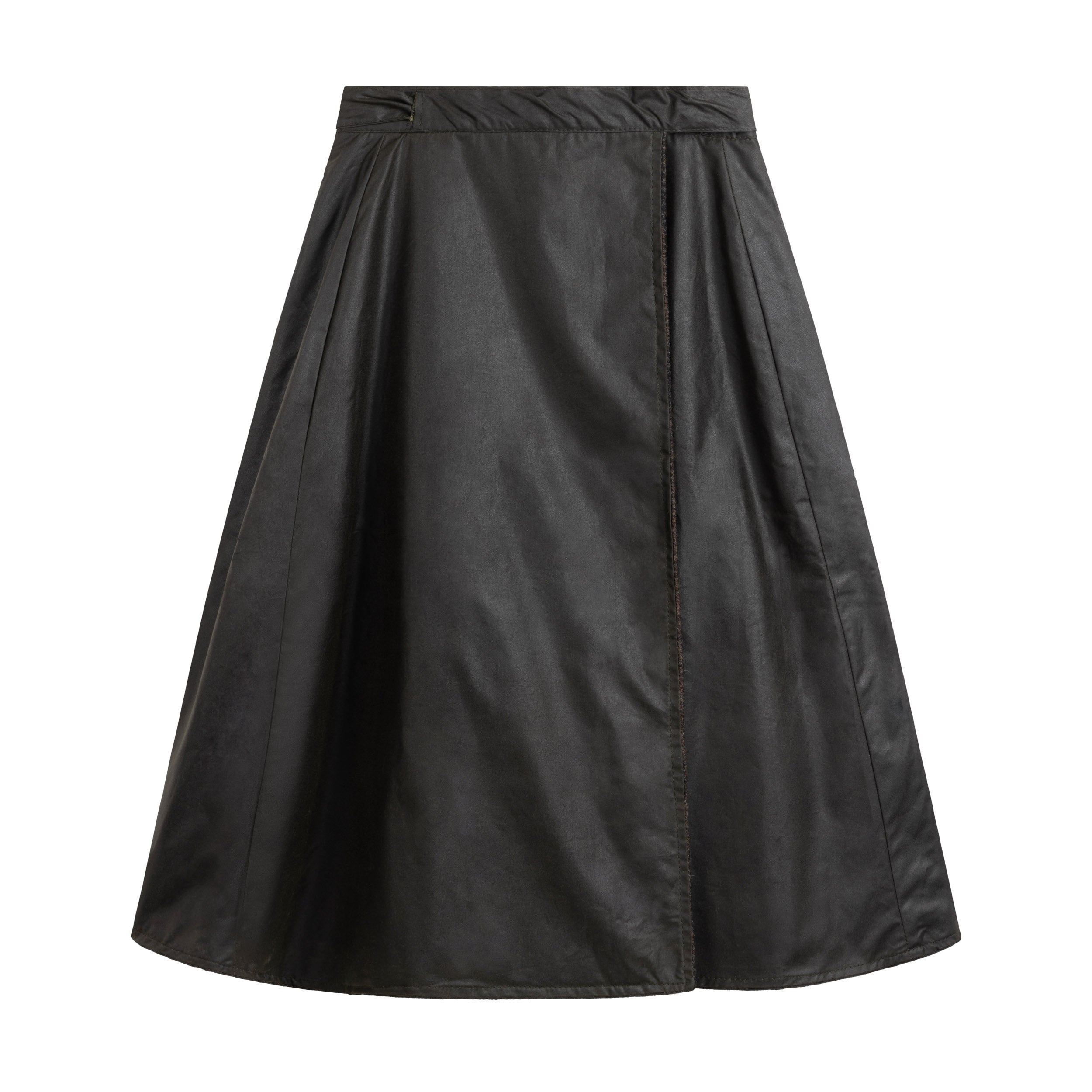Carrier Company Wax Cotton Wrap Skirt in Olive