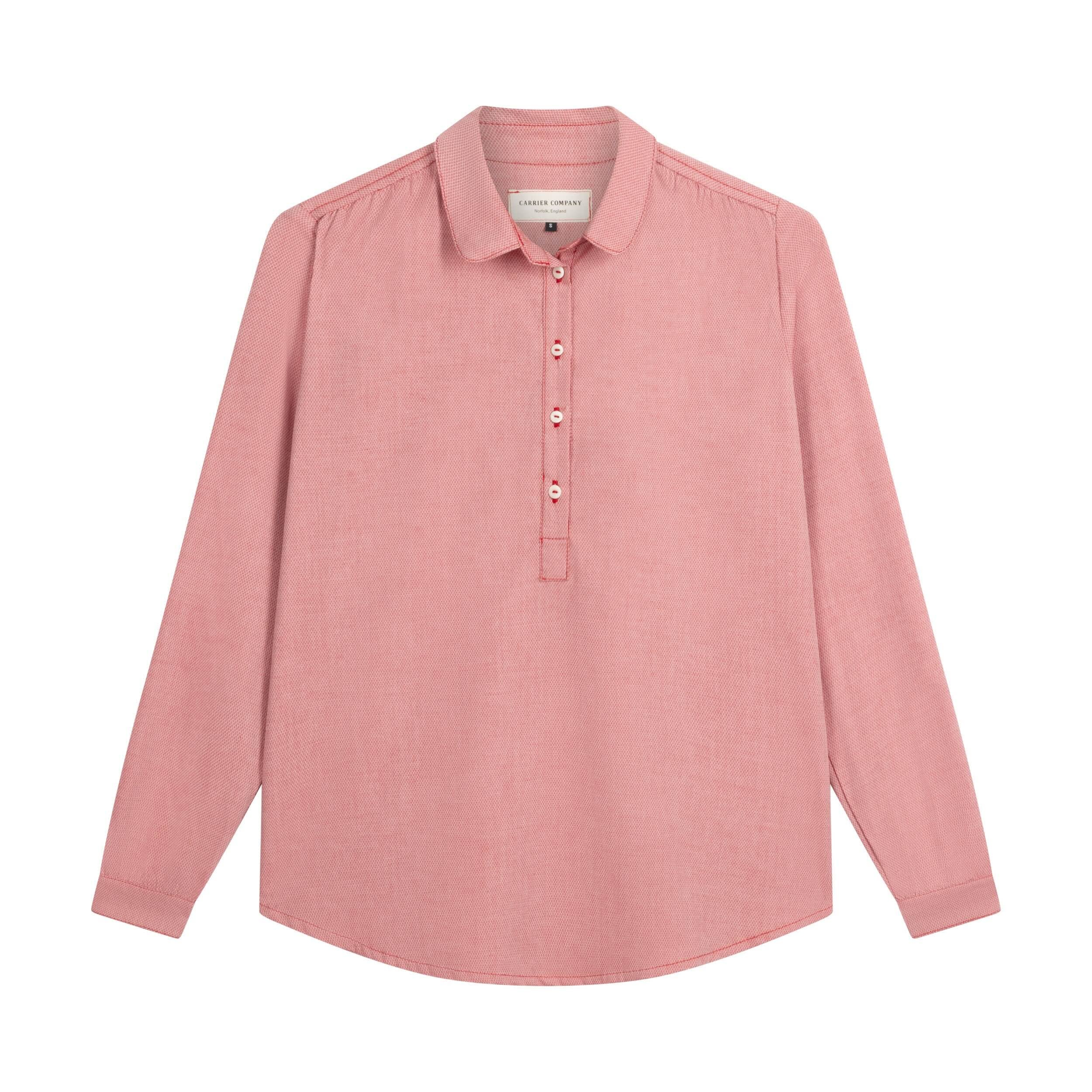 Carrier Company Pullover In Red Birdseye