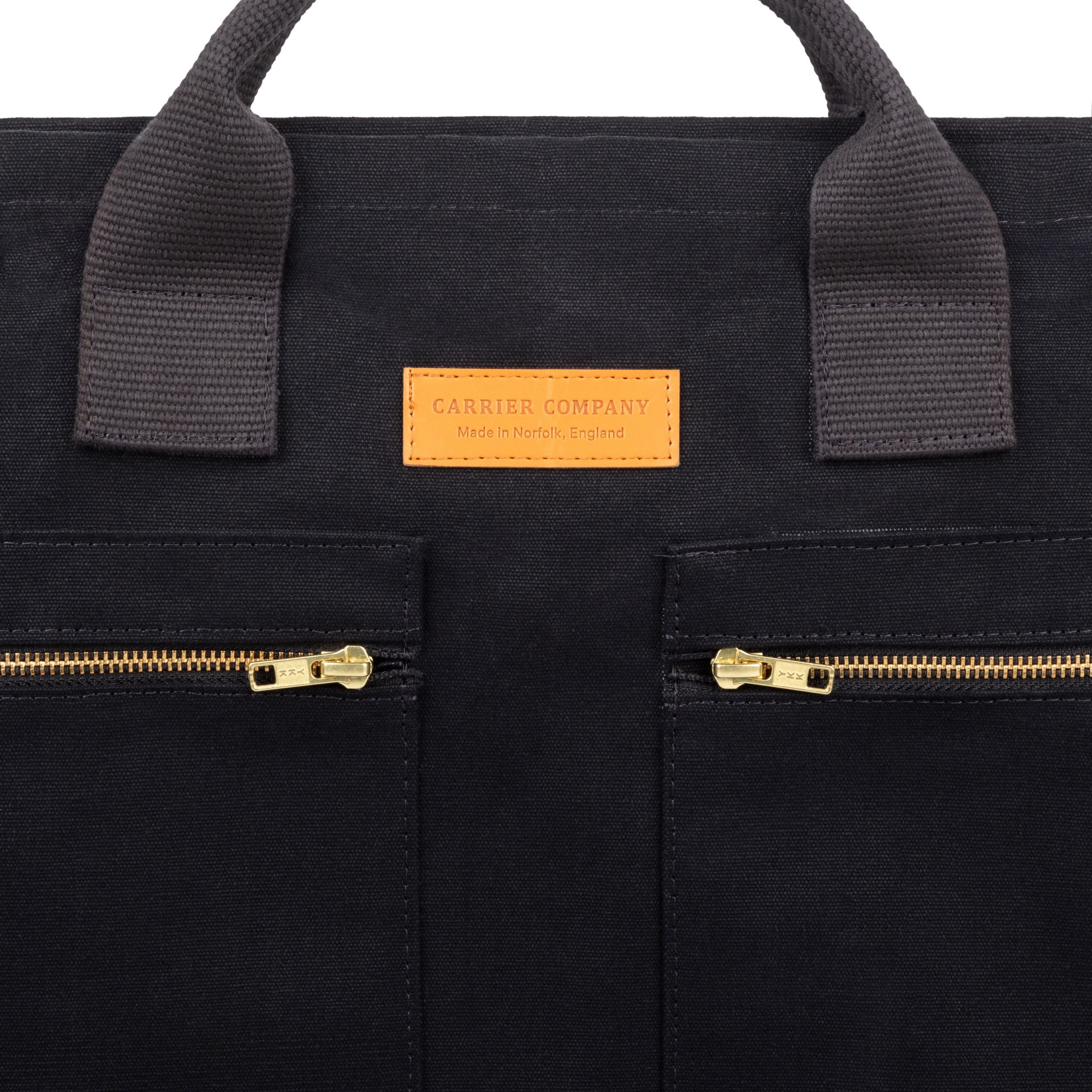 Carrier Carrier Backpack in Black with Black Straps