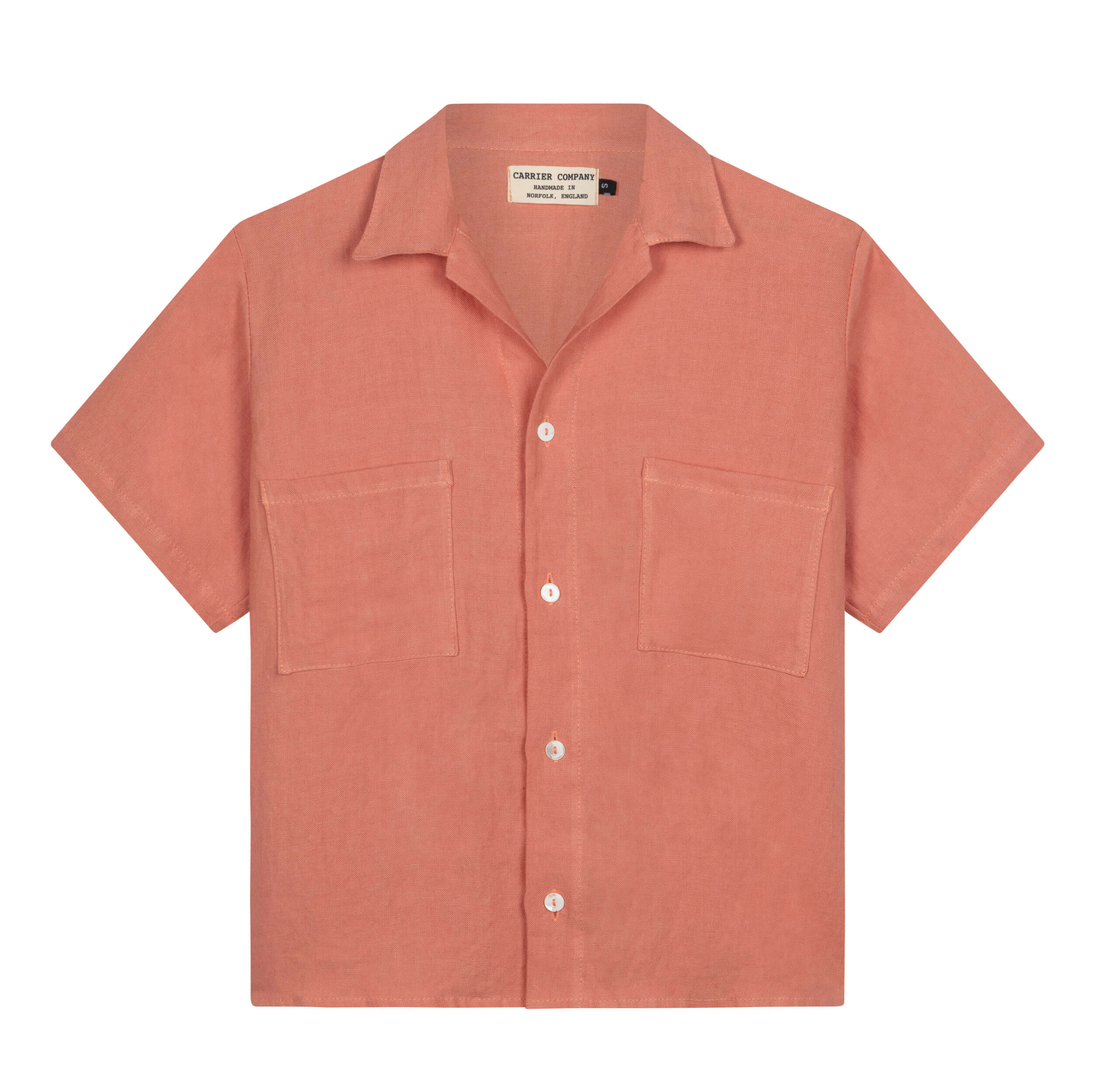 Carrier Company Cuban Shirt Peach