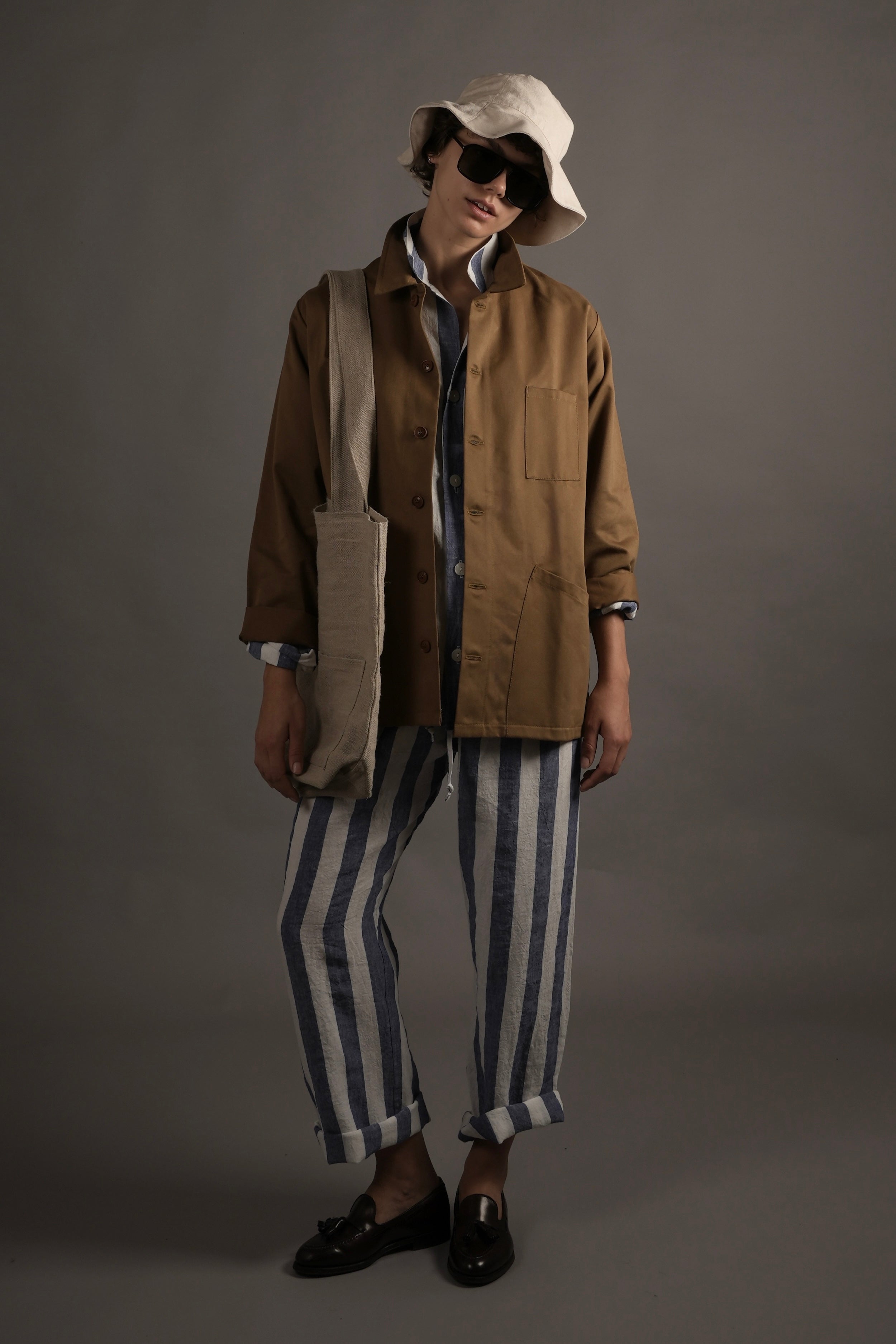 Els Wears Carrier Company Norfolk Work Jacket in Tan