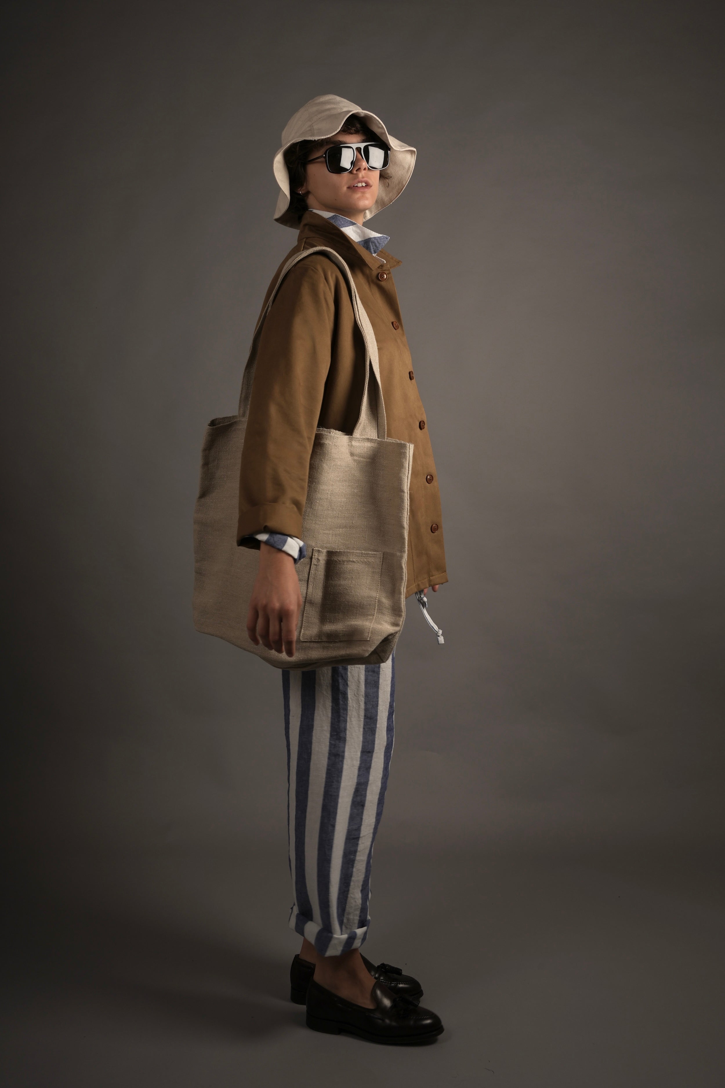 Els Wears Carrier Company Norfolk Work Jacket in Tan