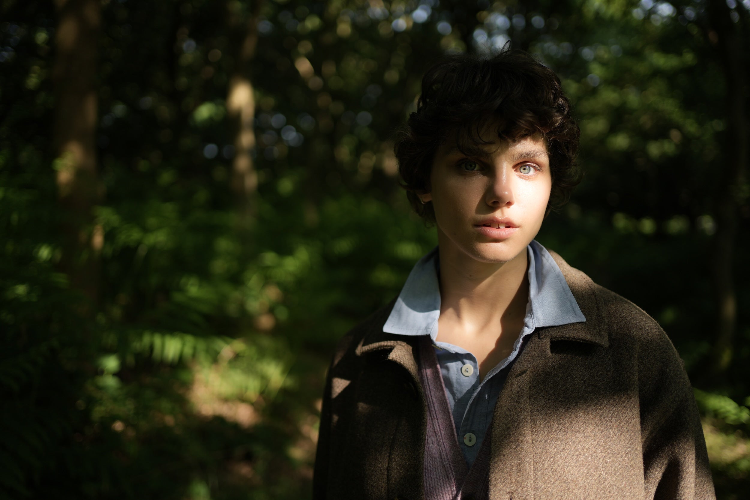 Els wears Carrier Company Plain Wool Jacket in Ivor
