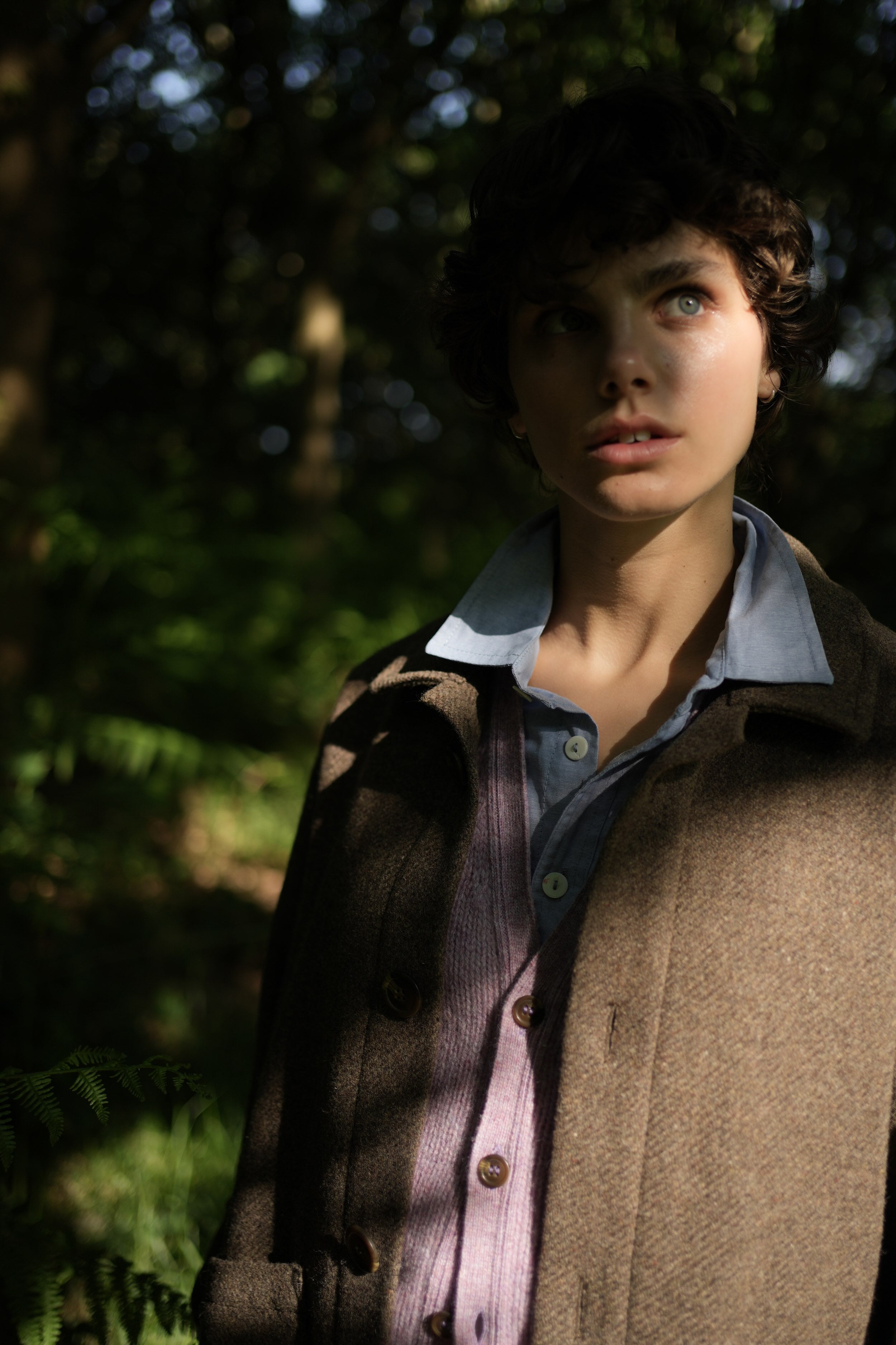 Els wears Carrier Company Plain Wool Jacket in Ivor