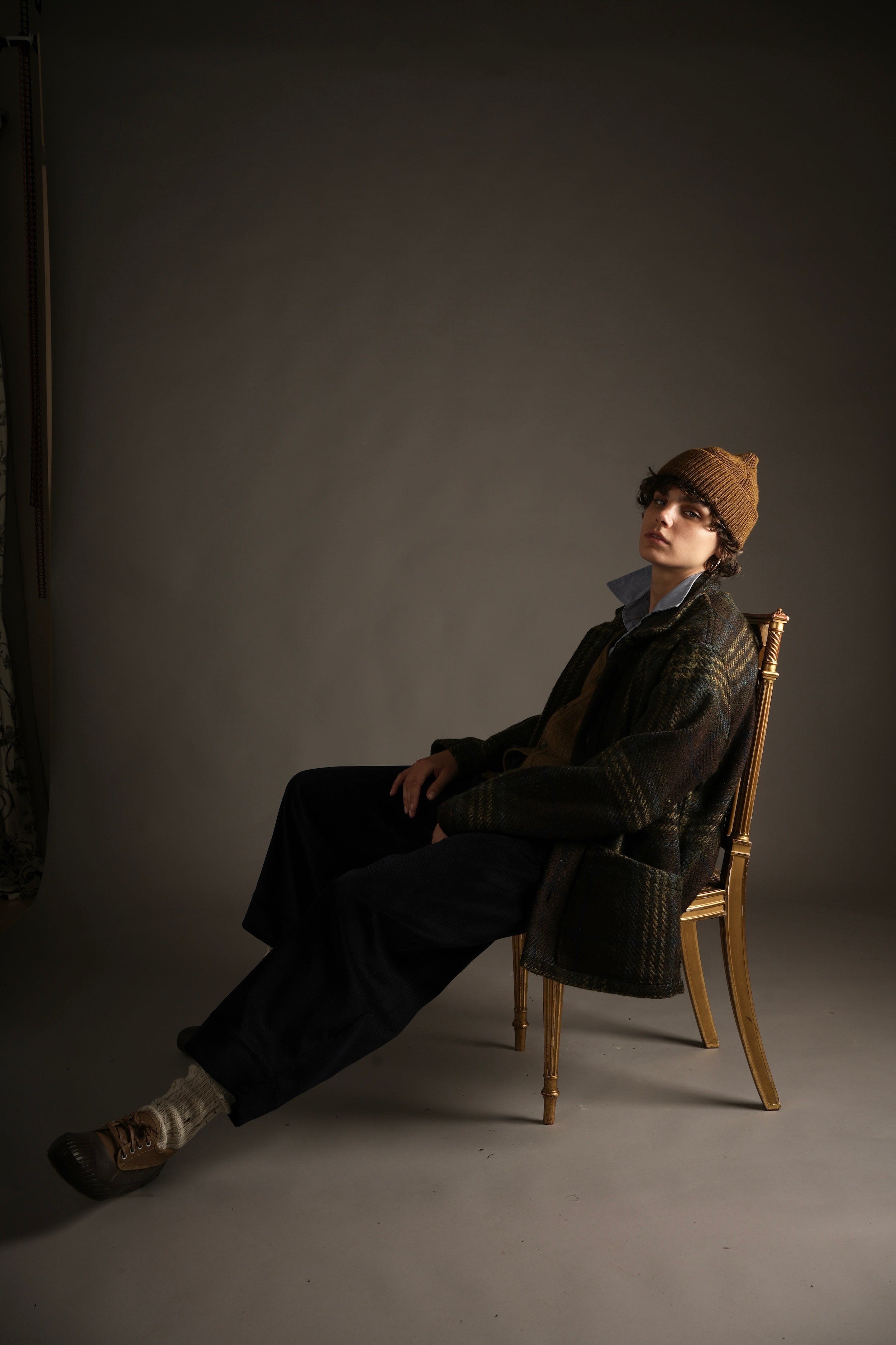 Sienna Wears Carrier Company Celtic Wool Jacket in Spearmint