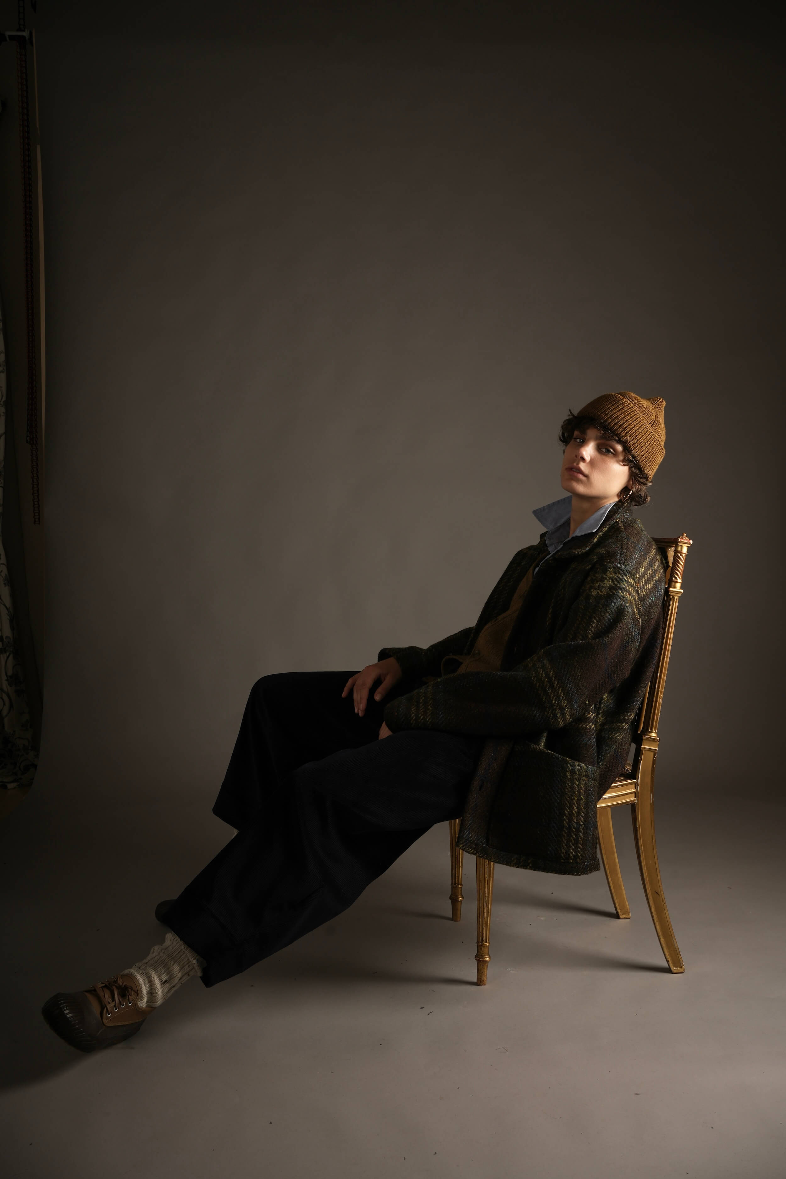 Els Wears Carrier Company Merino Watch Cap In Caramel