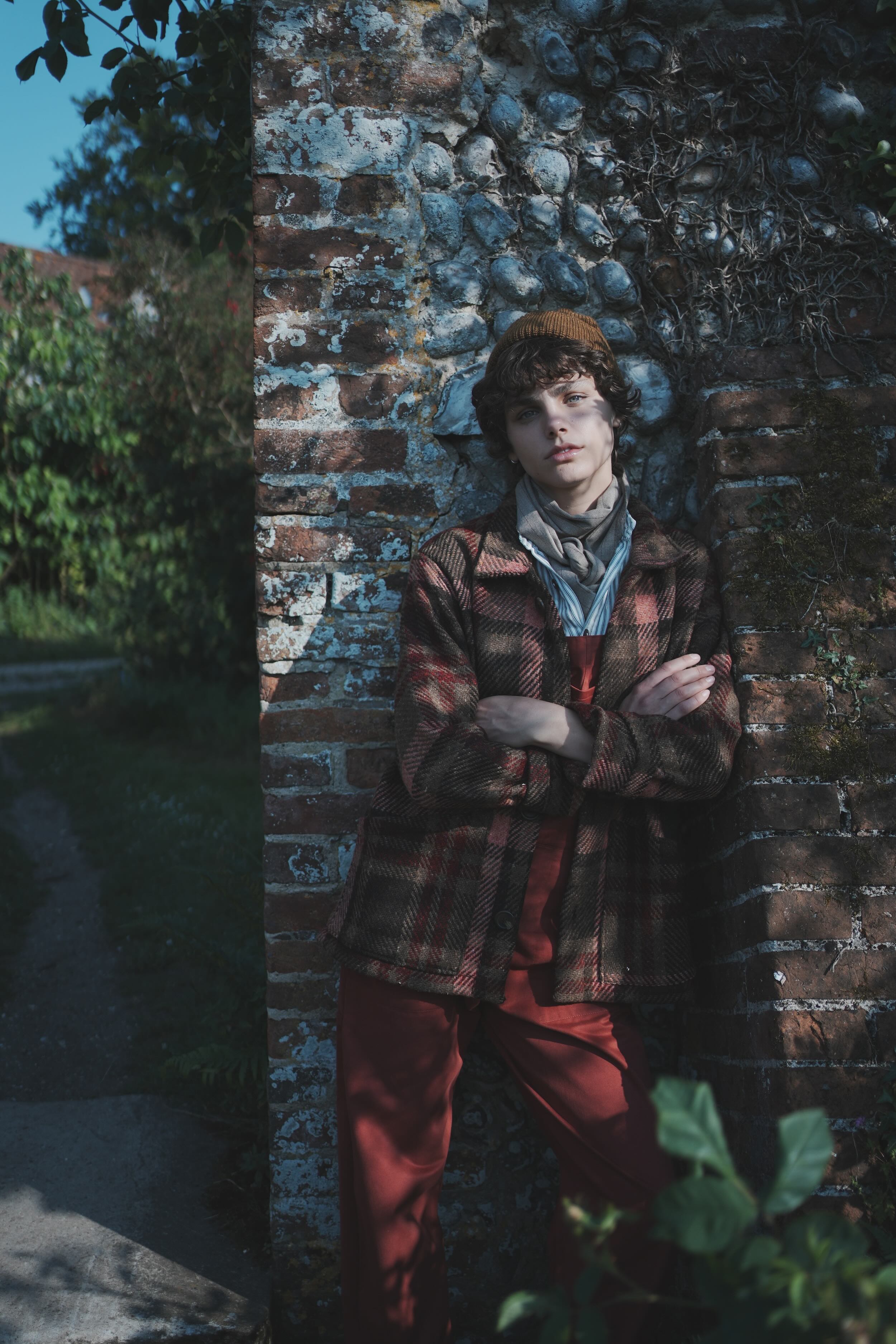 Els Wears Carrier Company Women's Dungarees in Terracotta