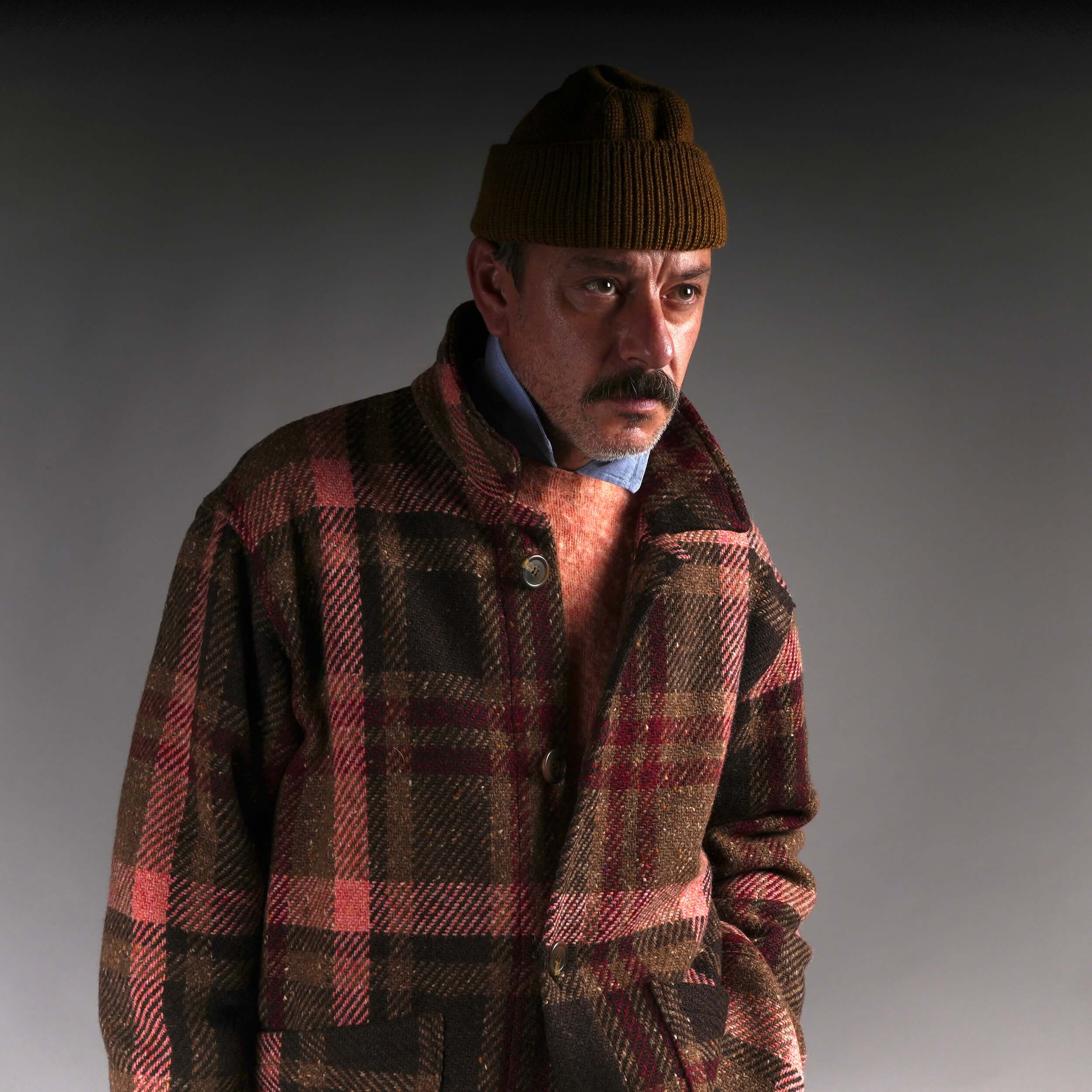 Enzo Wears Carrier Company Merino Watch Cap In Caramel