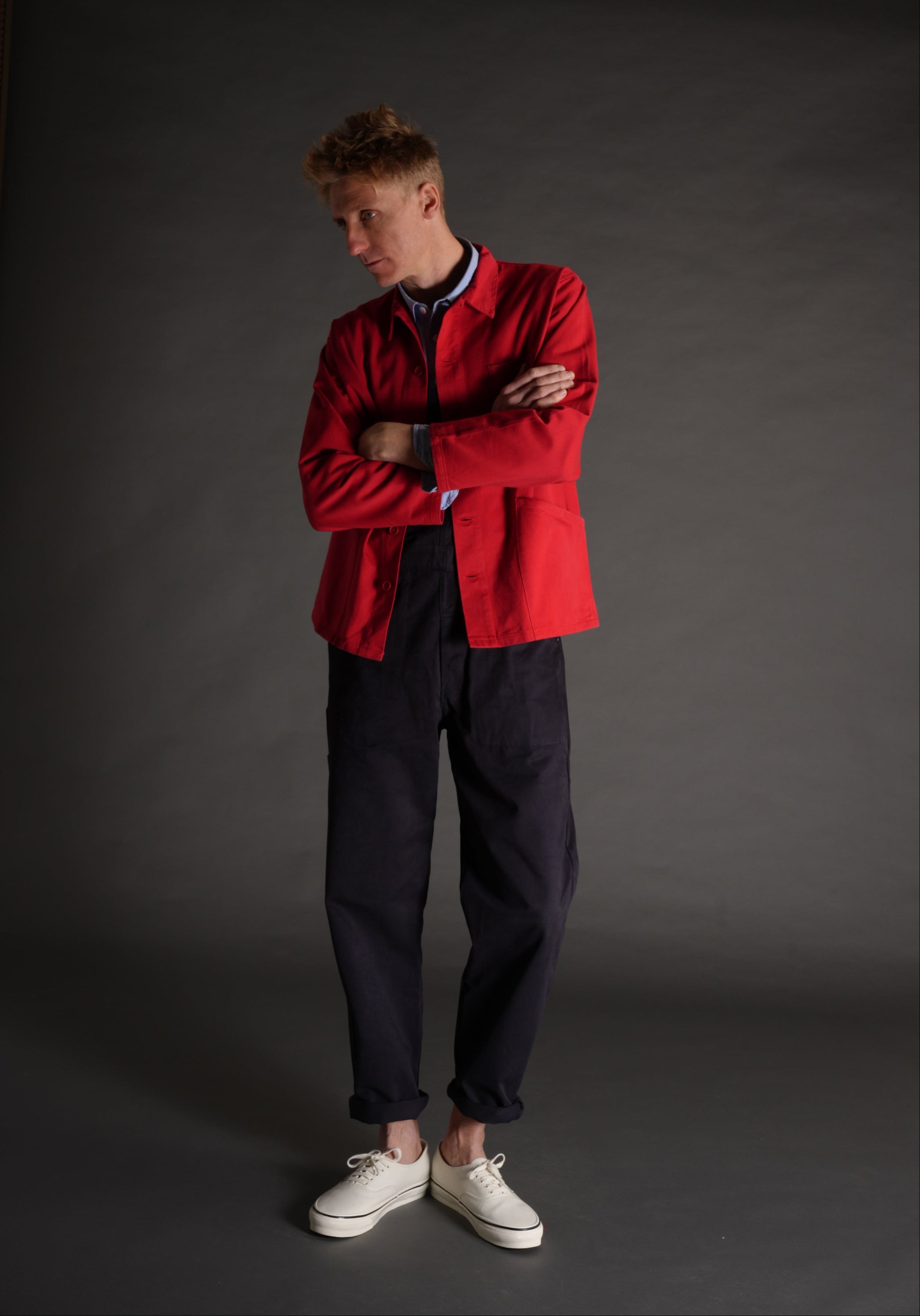 Tommy is 6'4' and wears size L