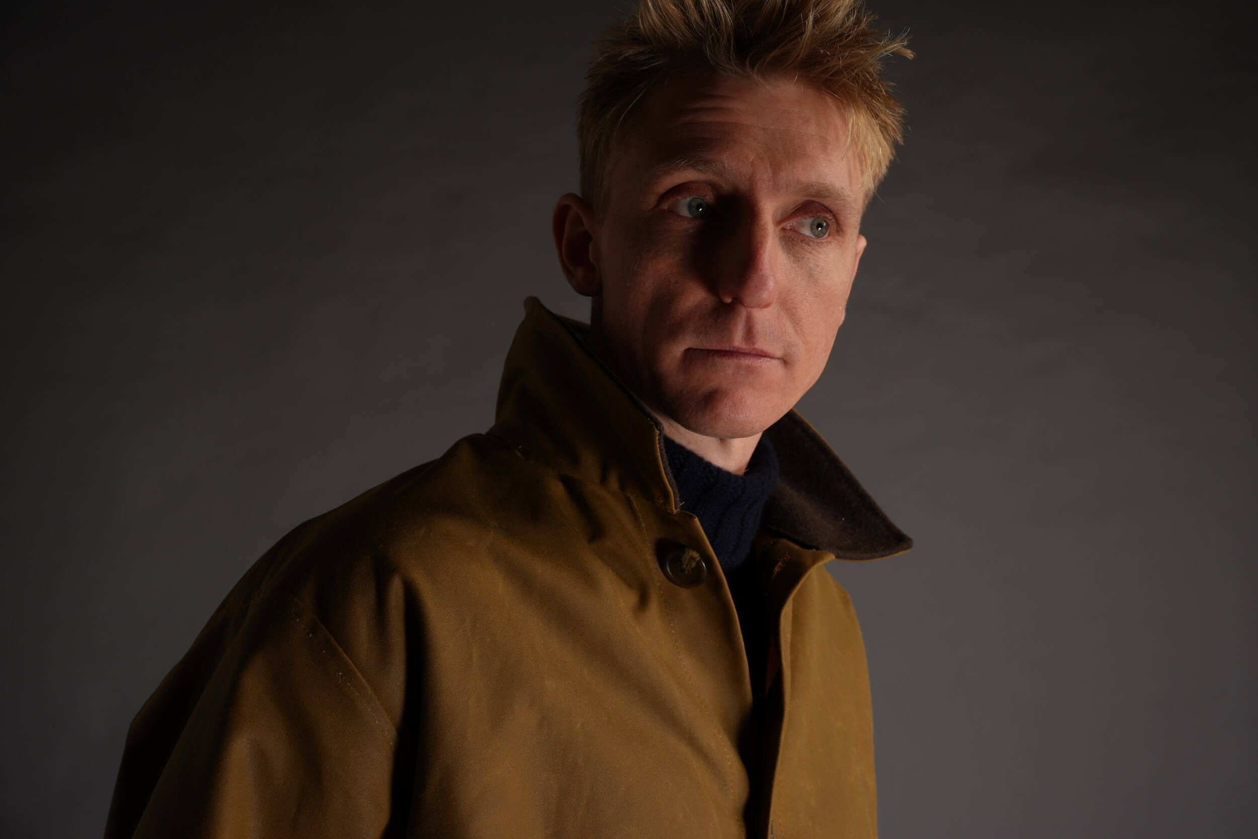 Tommy Wears Carrier Company Waxed Duck Cotton Jacket In Tan