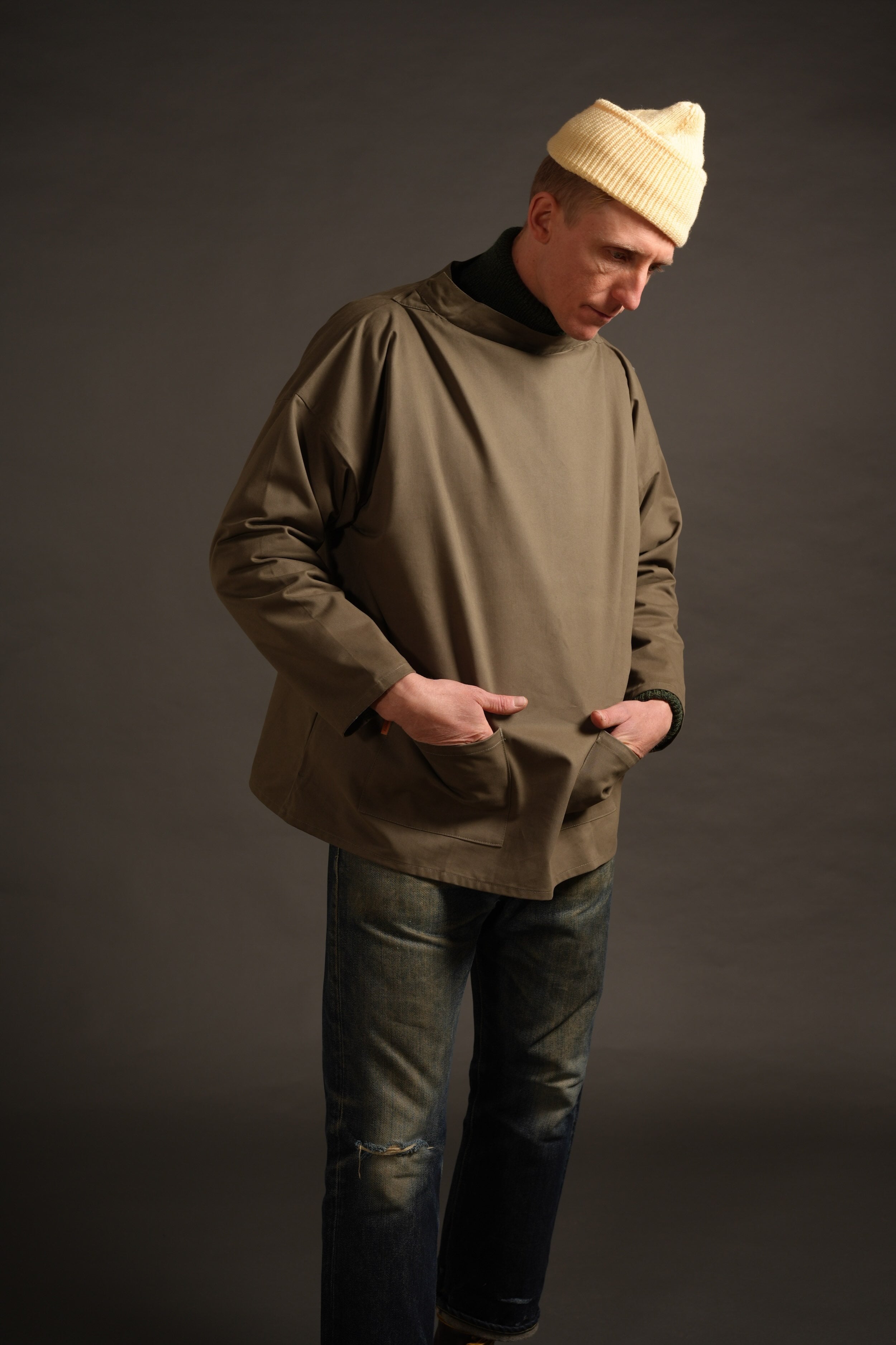 Tommy is 6'4" and wears a Large slop