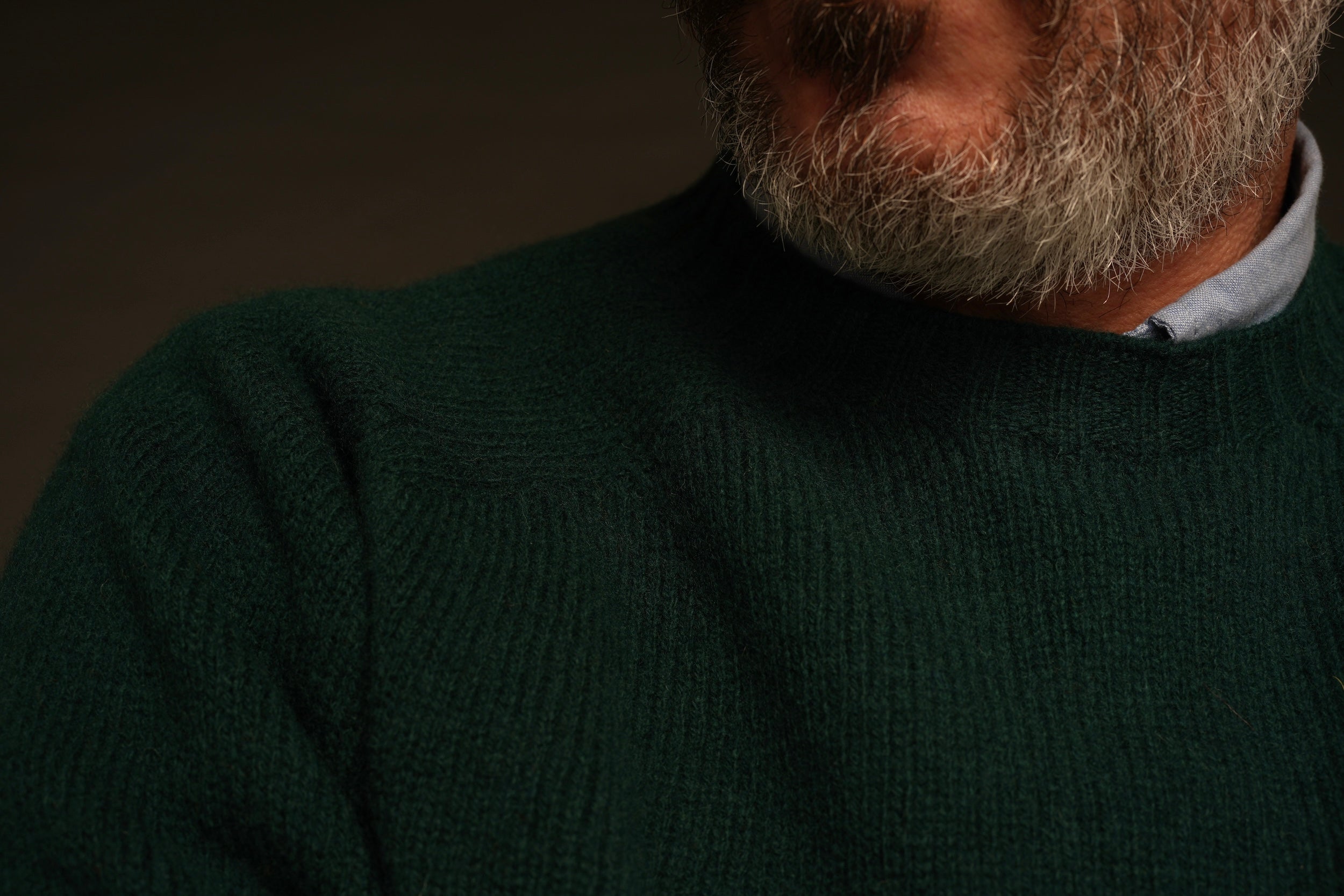 Enzo WearsCarrier Company Shetland Lambswool Jumper In Ivy