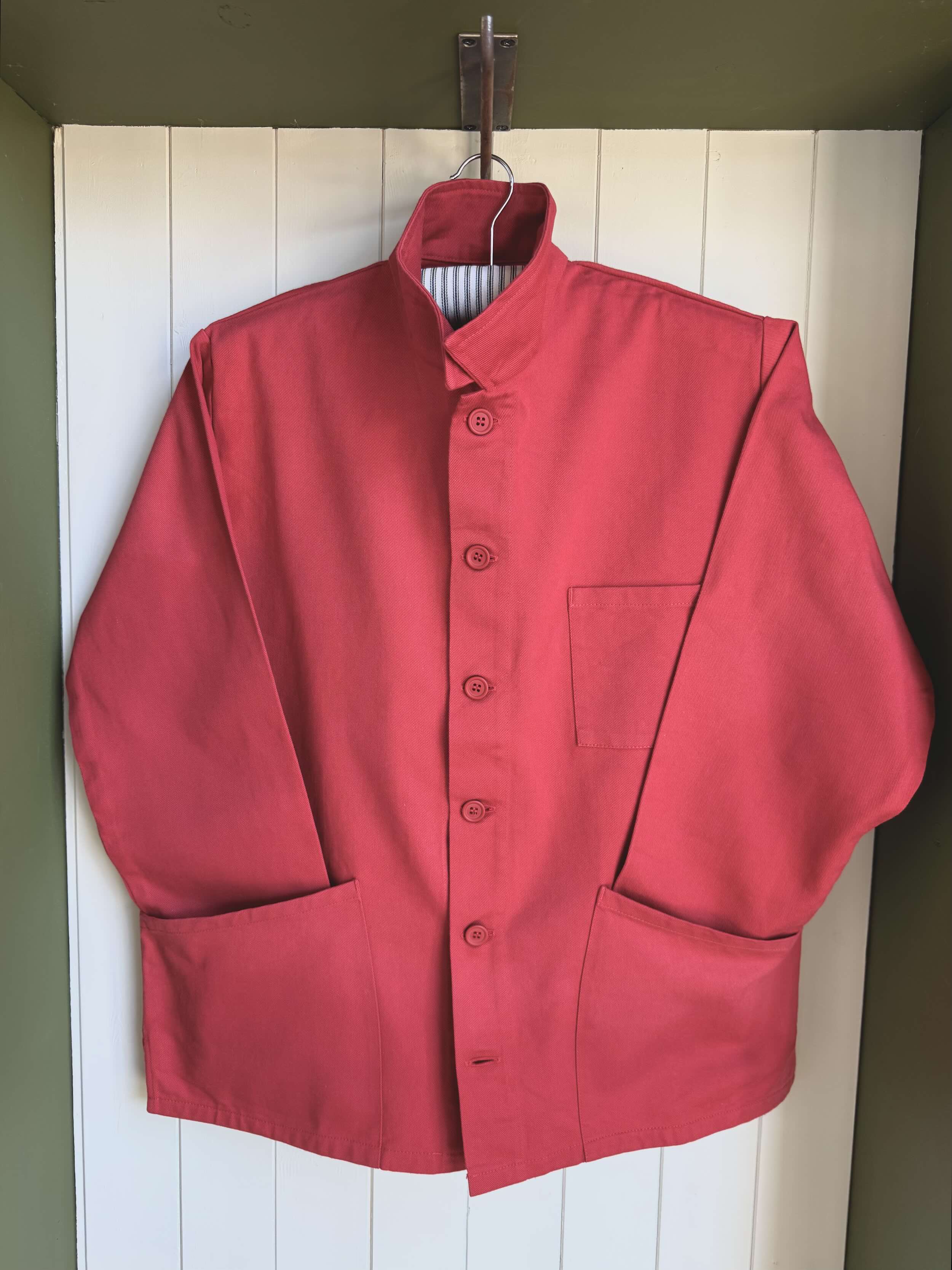 Carrier Company Garment-Dyed Norfolk Work Jacket in Poppy