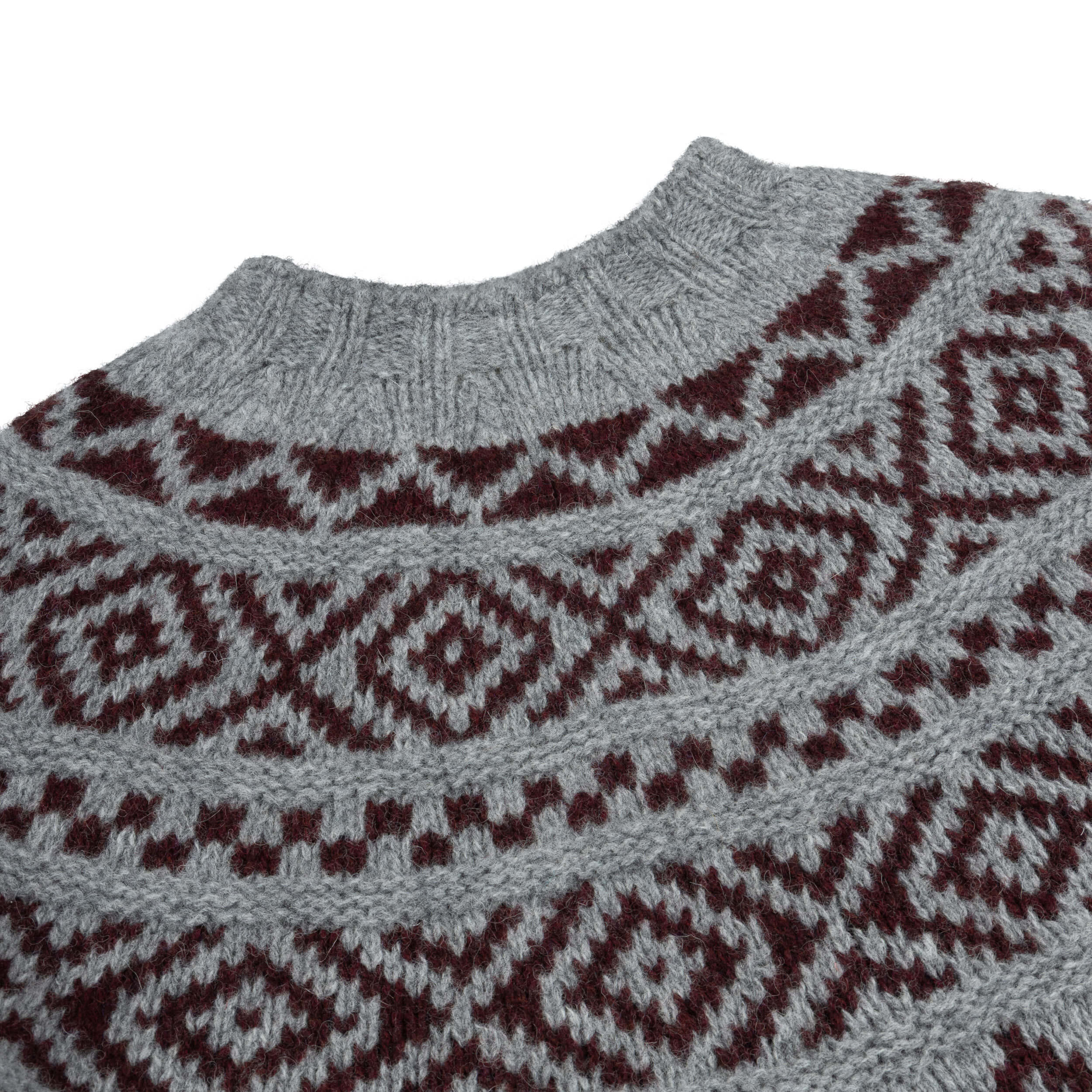 Carrier Company Chunky Wide Yoke In Beetroot & Grey