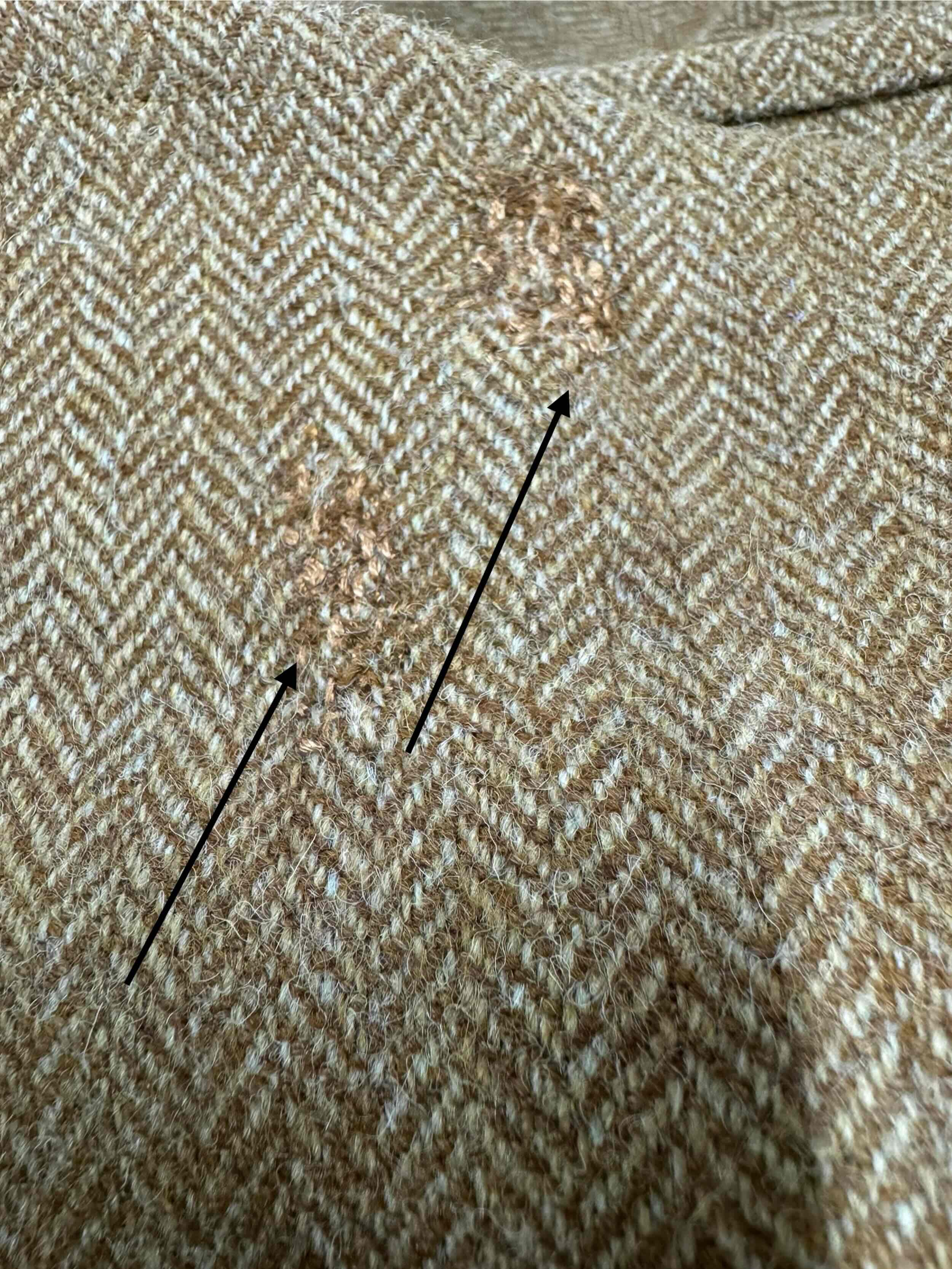 Carrier Company Wool Dressing Gown in Tan Herringbone