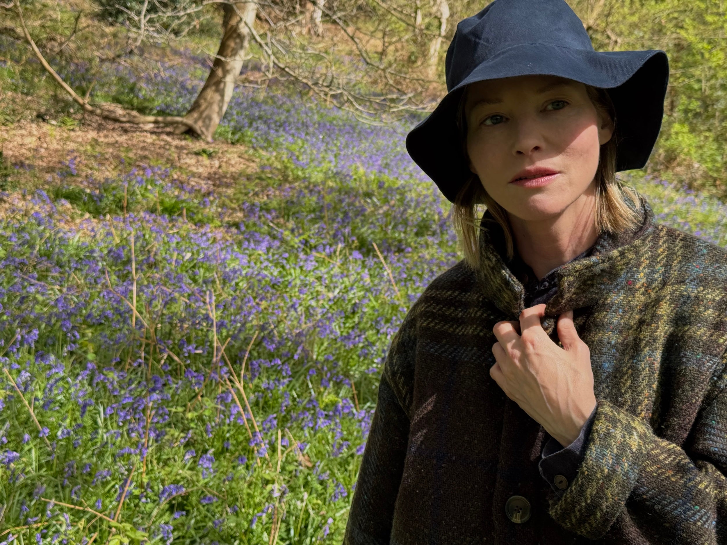 Sienna Wears Carrier Company Celtic Wool Jacket in Spearmint