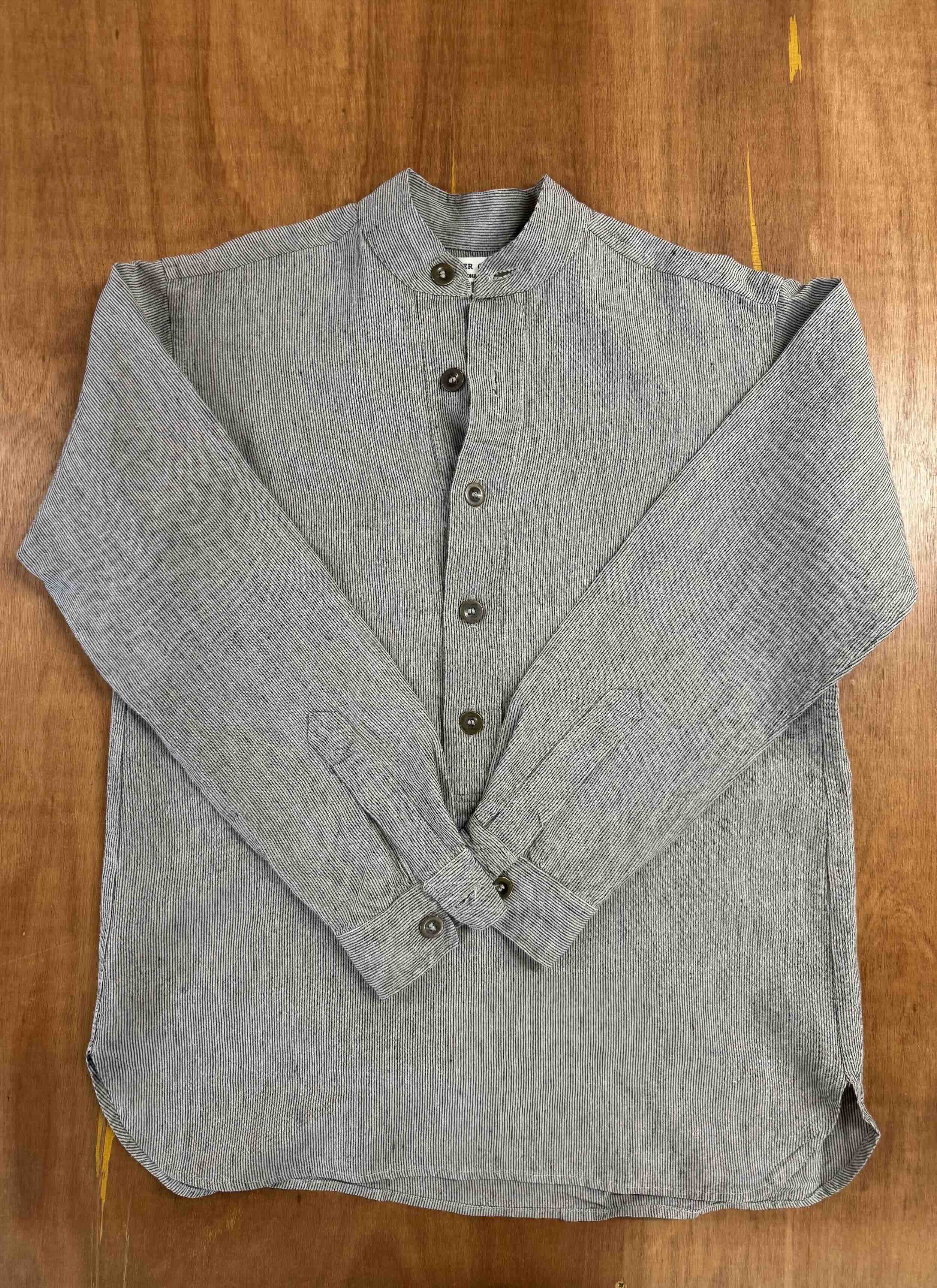 Carrier Company Collarless Linen Work Shirt Sample