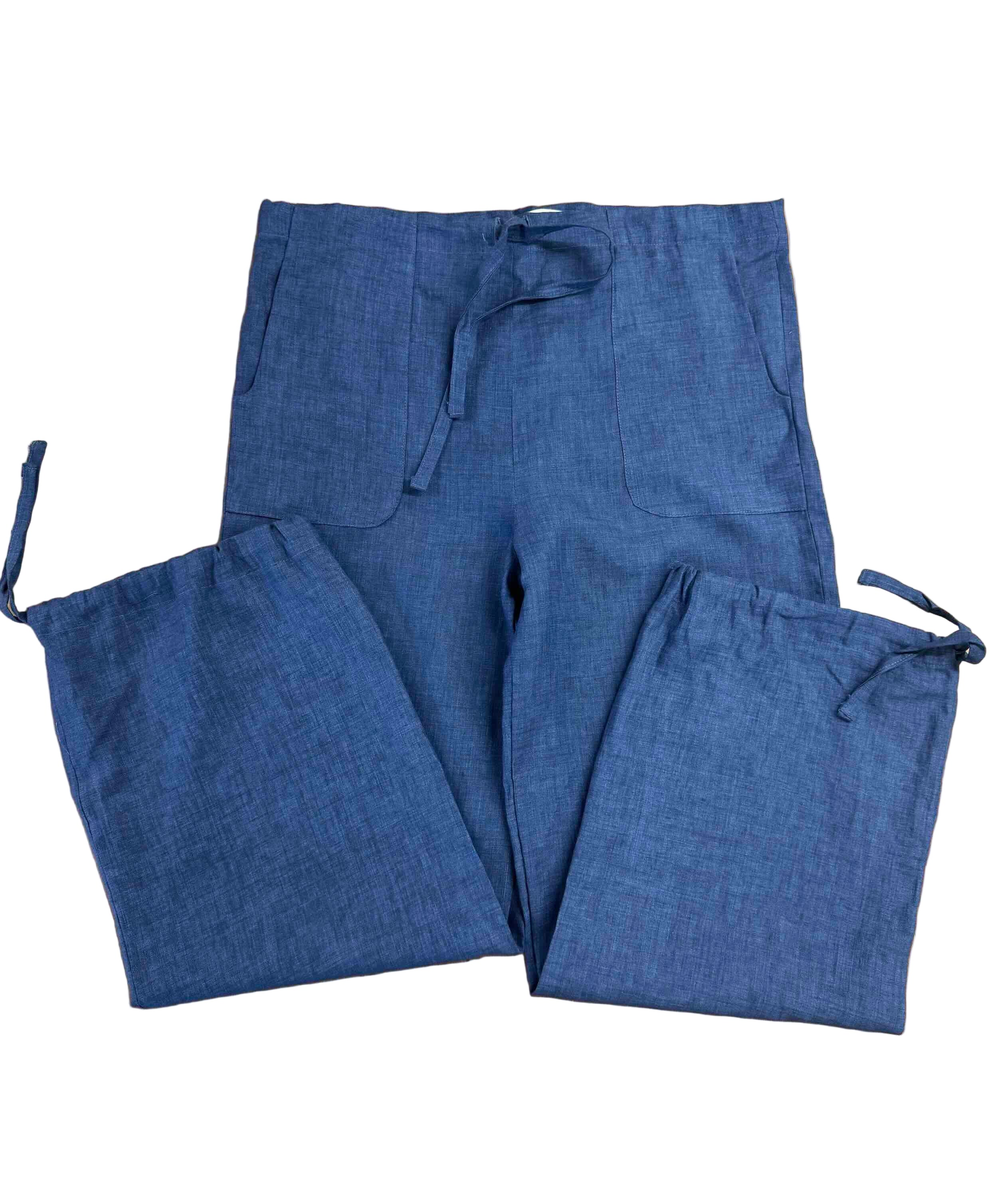 Blue Linen Joggers *