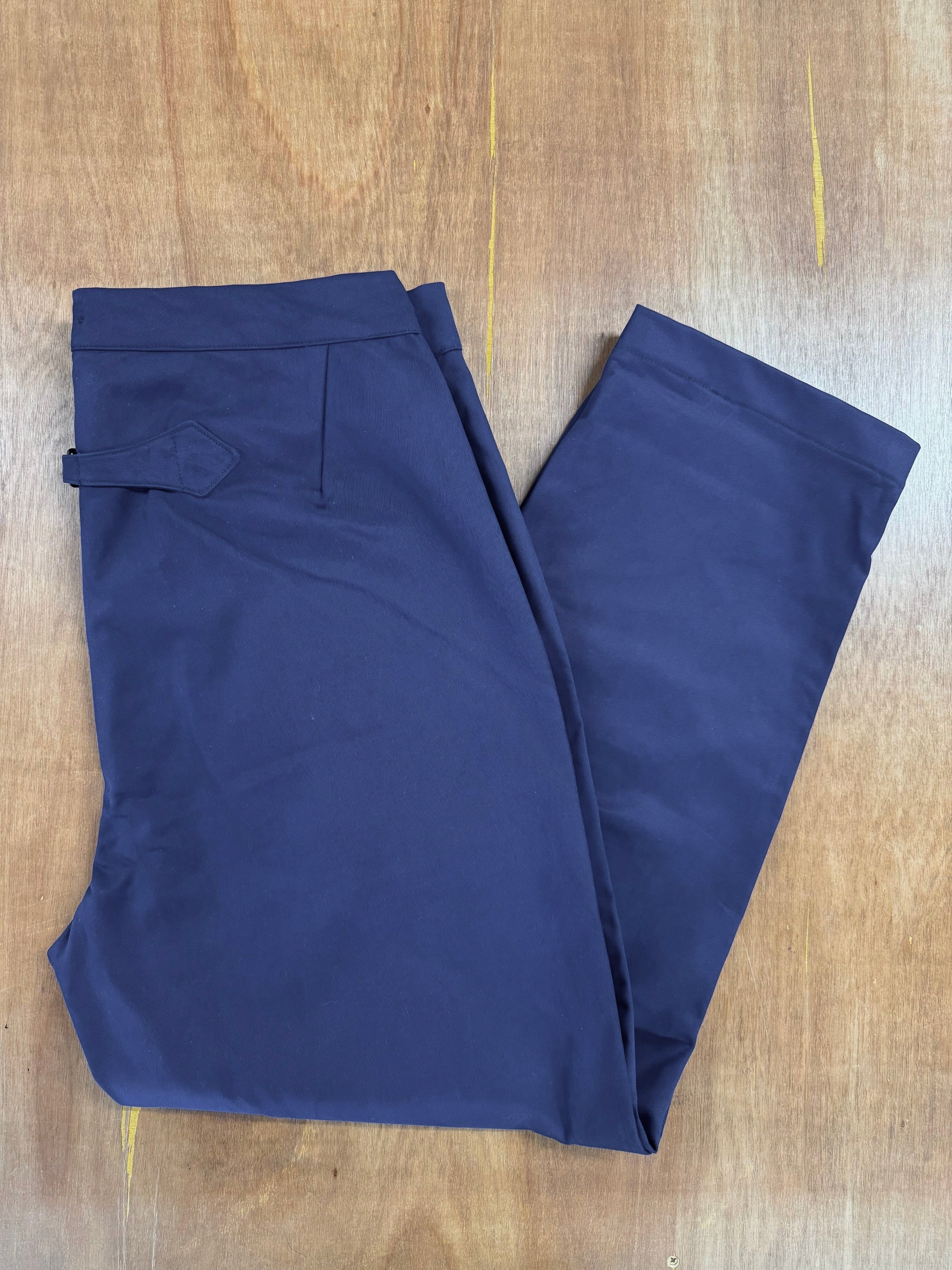 High Waist Trouser In Indigo