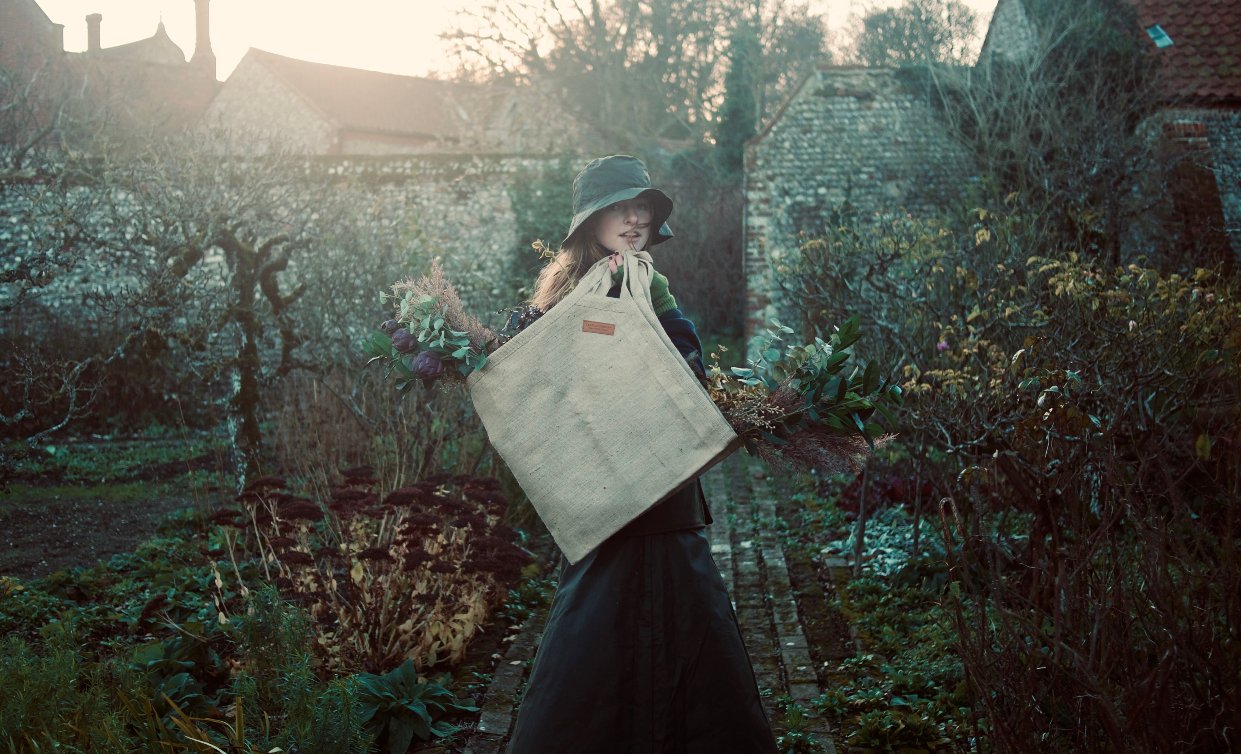 Oilskin Wrap Skirt