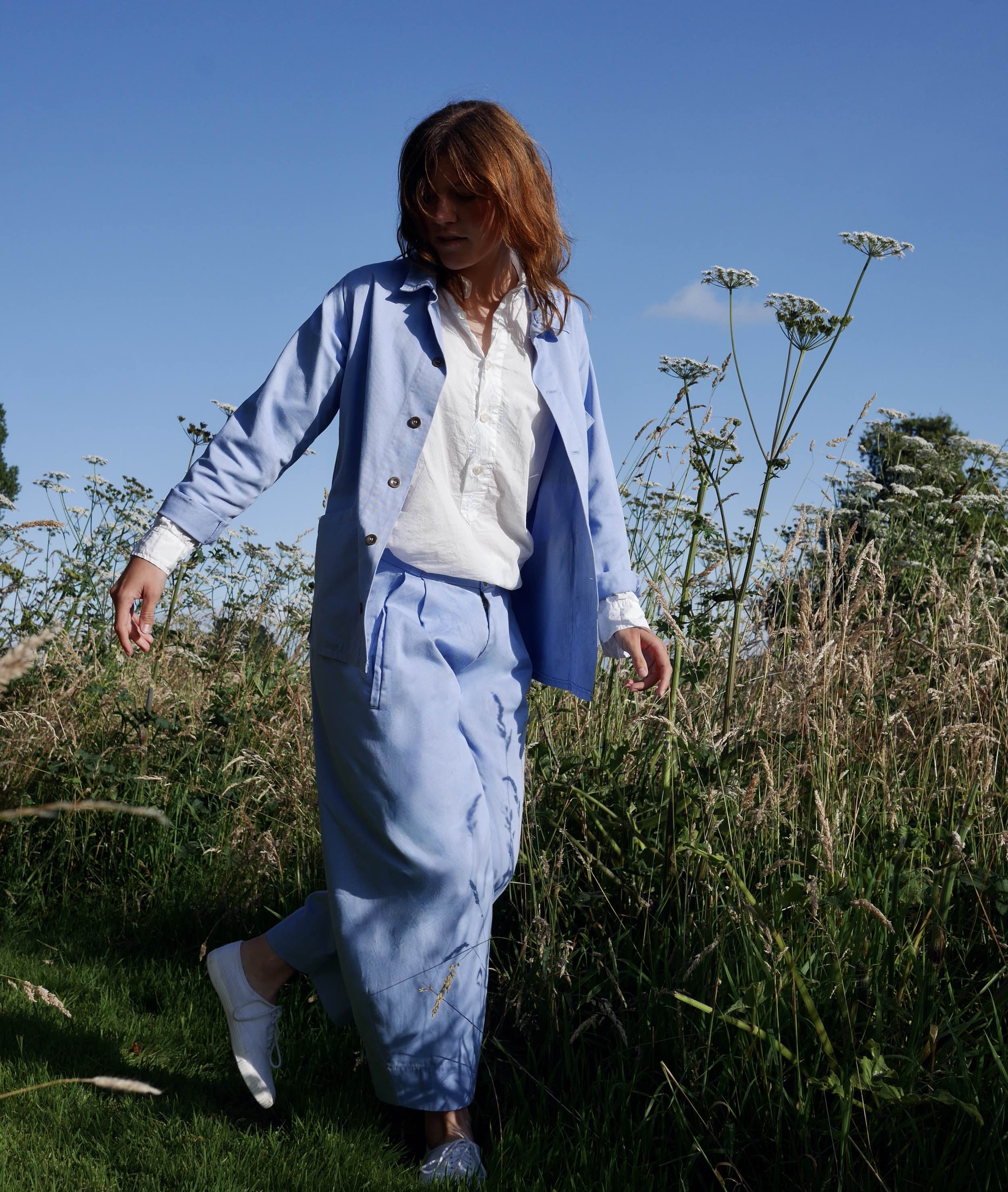 Minna is 5'8", a size 10 and wears Small trousers