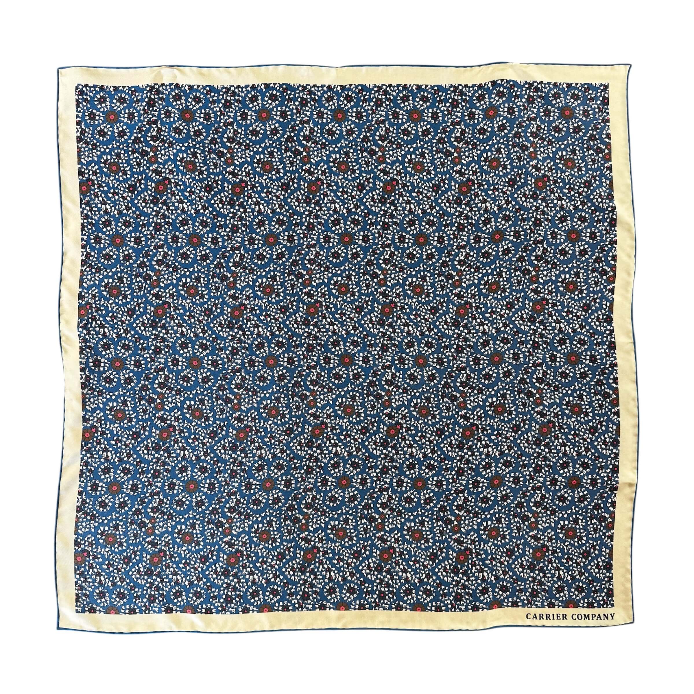 Carrier Company Silk Square Scarf in Blue Blossom