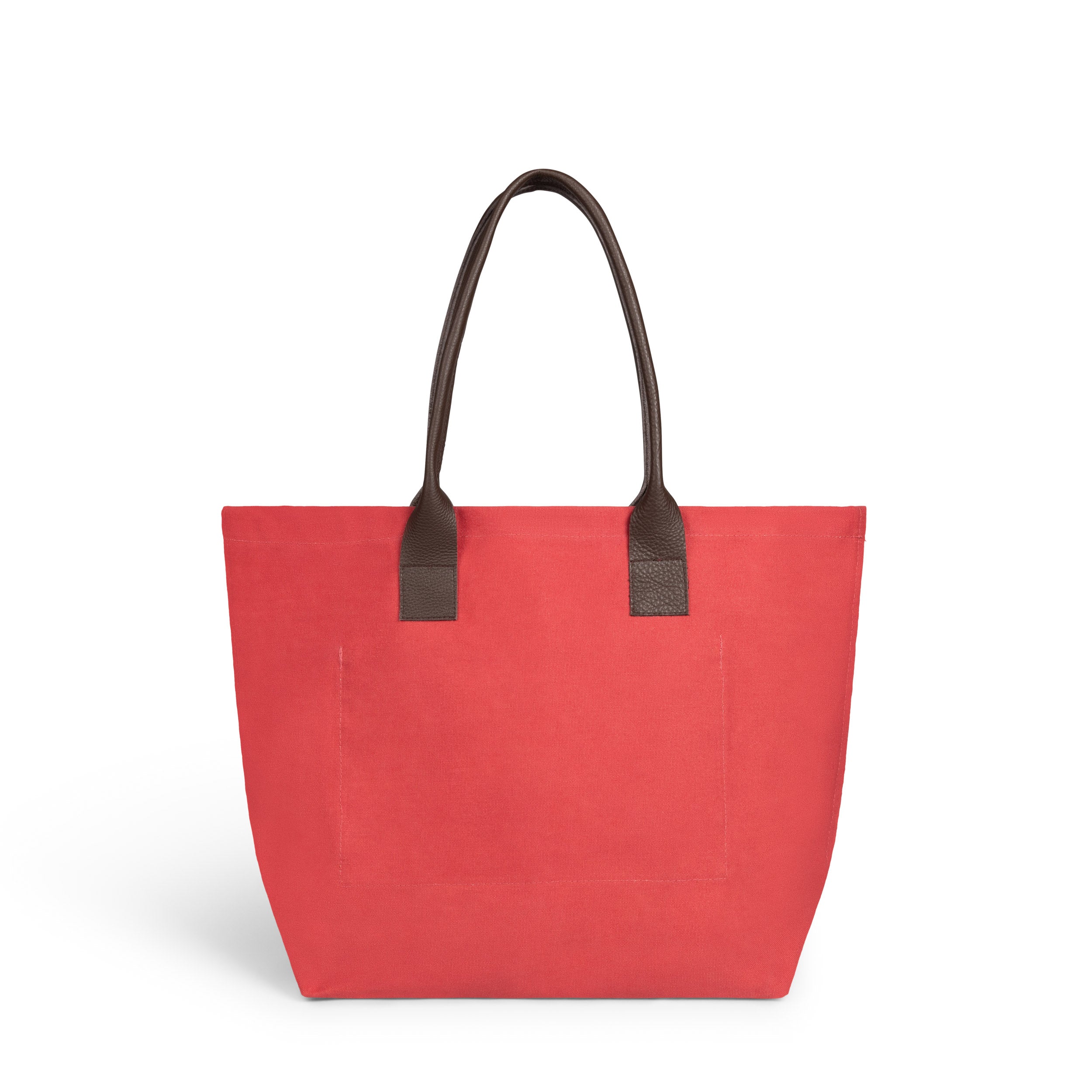 Carrier Company Leather Handled Sturdy Bag in Rose with Long Handles