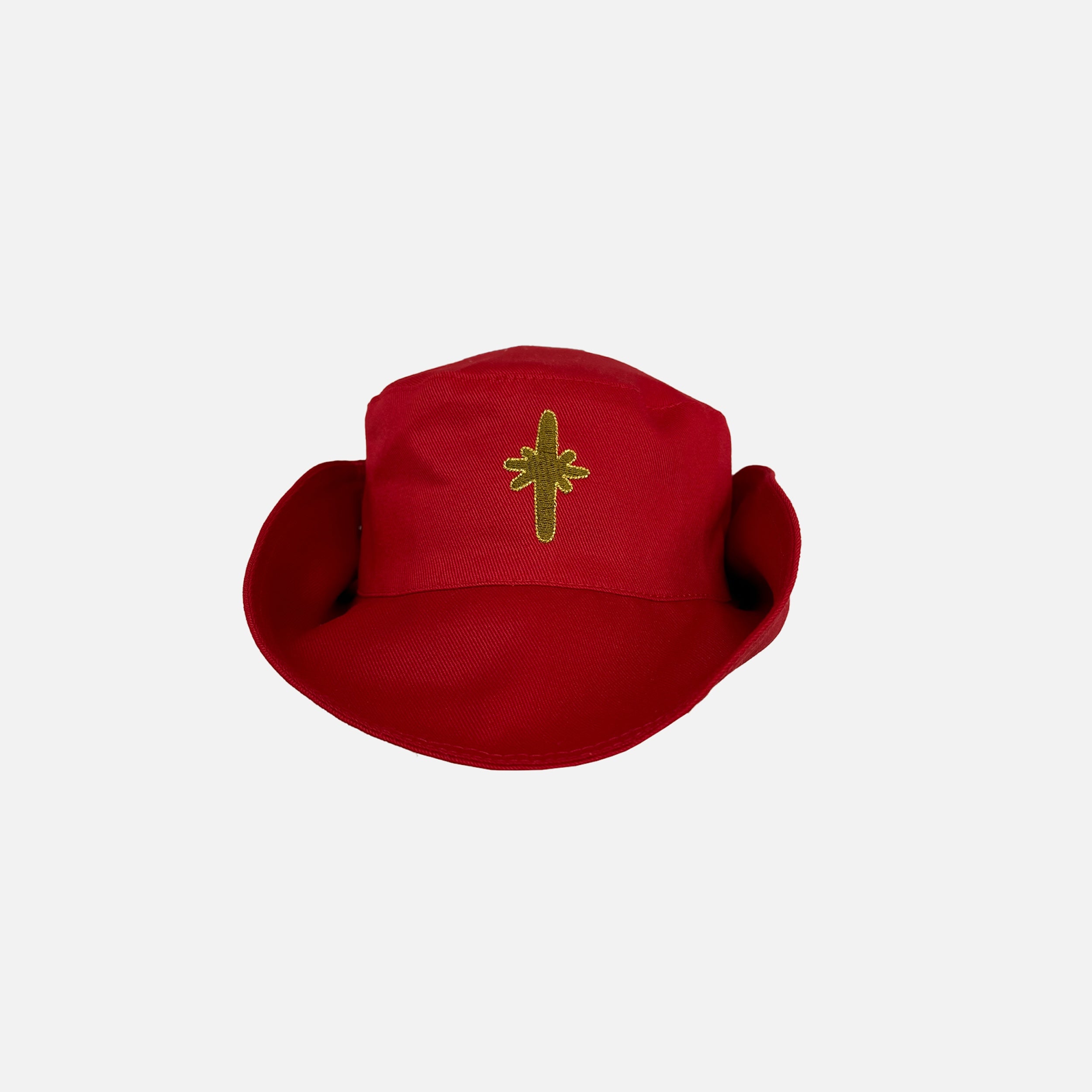 Carrier Company x Scenery Magazine Summer Hat in Red Cotton Twill