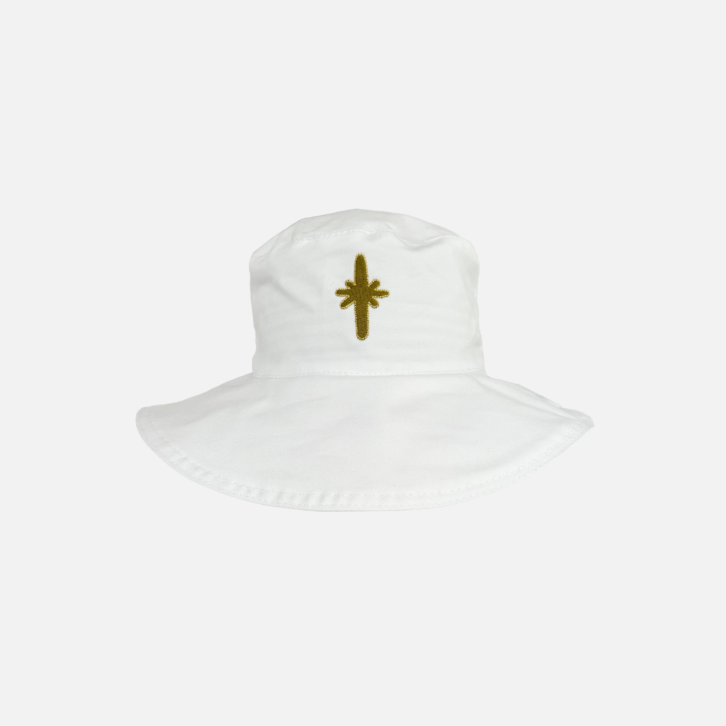 Carrier Company x Scenery magazine summer Hat in White Cotton Twill