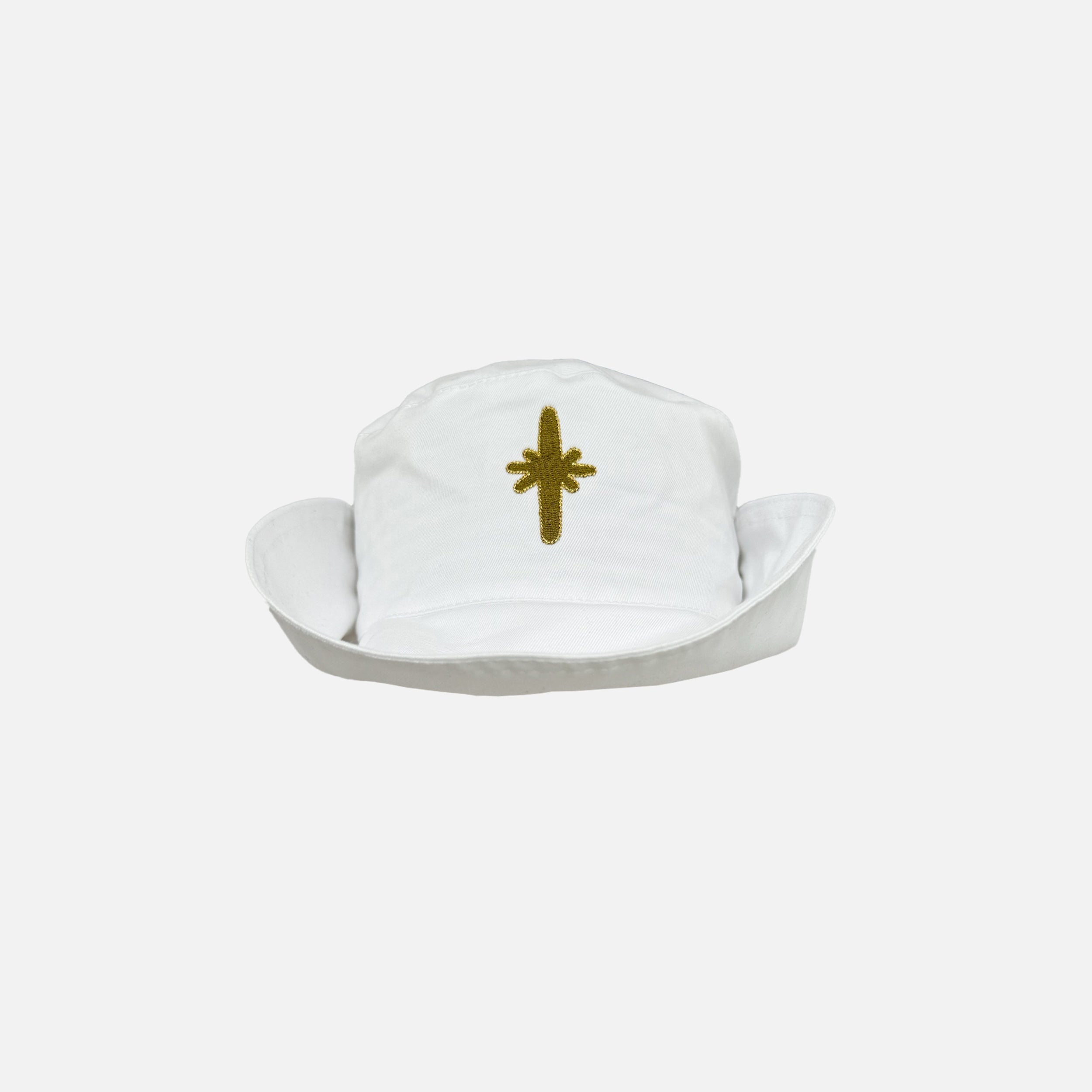 Carrier Company x Scenery magazine summer Hat in White Cotton Twill