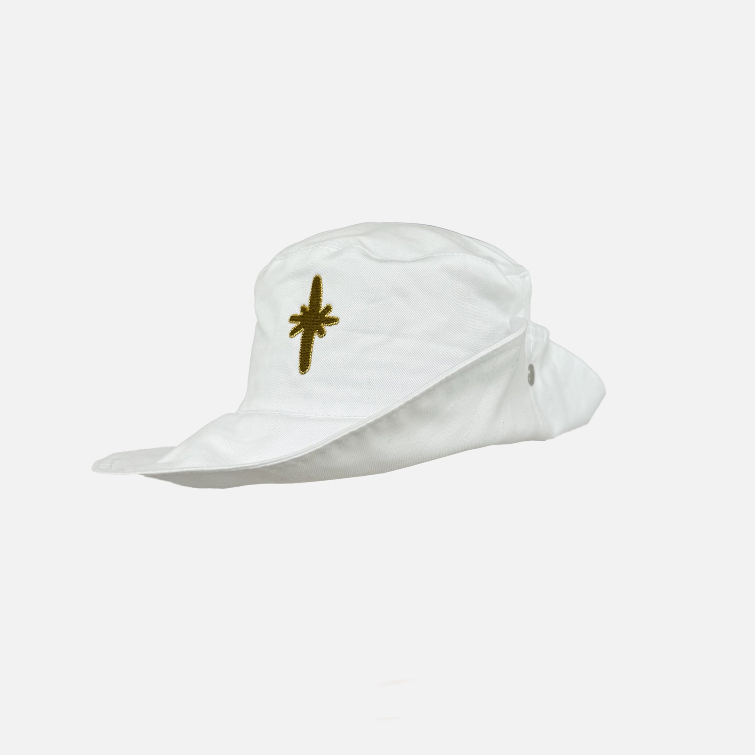 Carrier Company x Scenery magazine summer Hat in White Cotton Twill