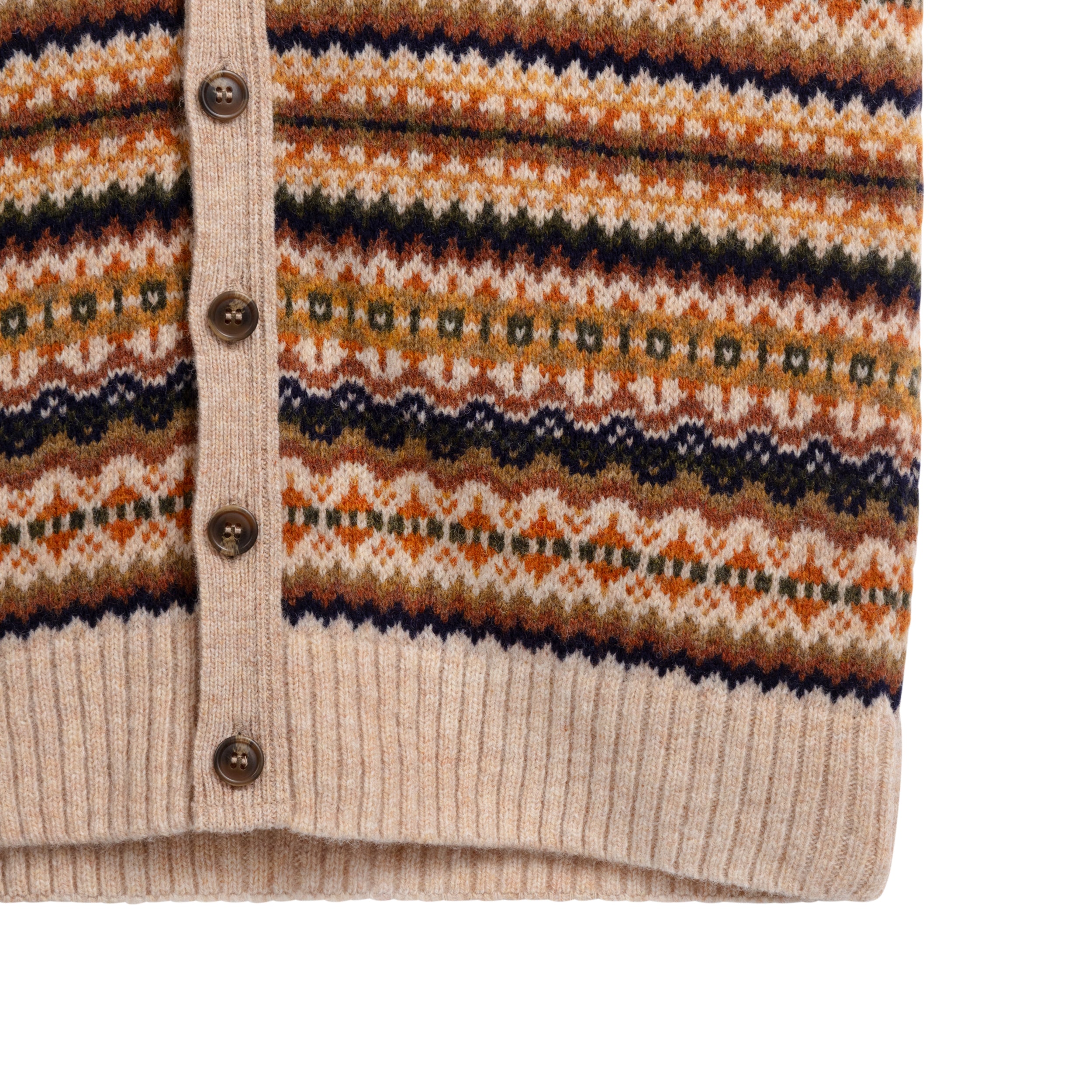 Carrier Company Shetland Wool Sleeveless Cardigan in Tusk
