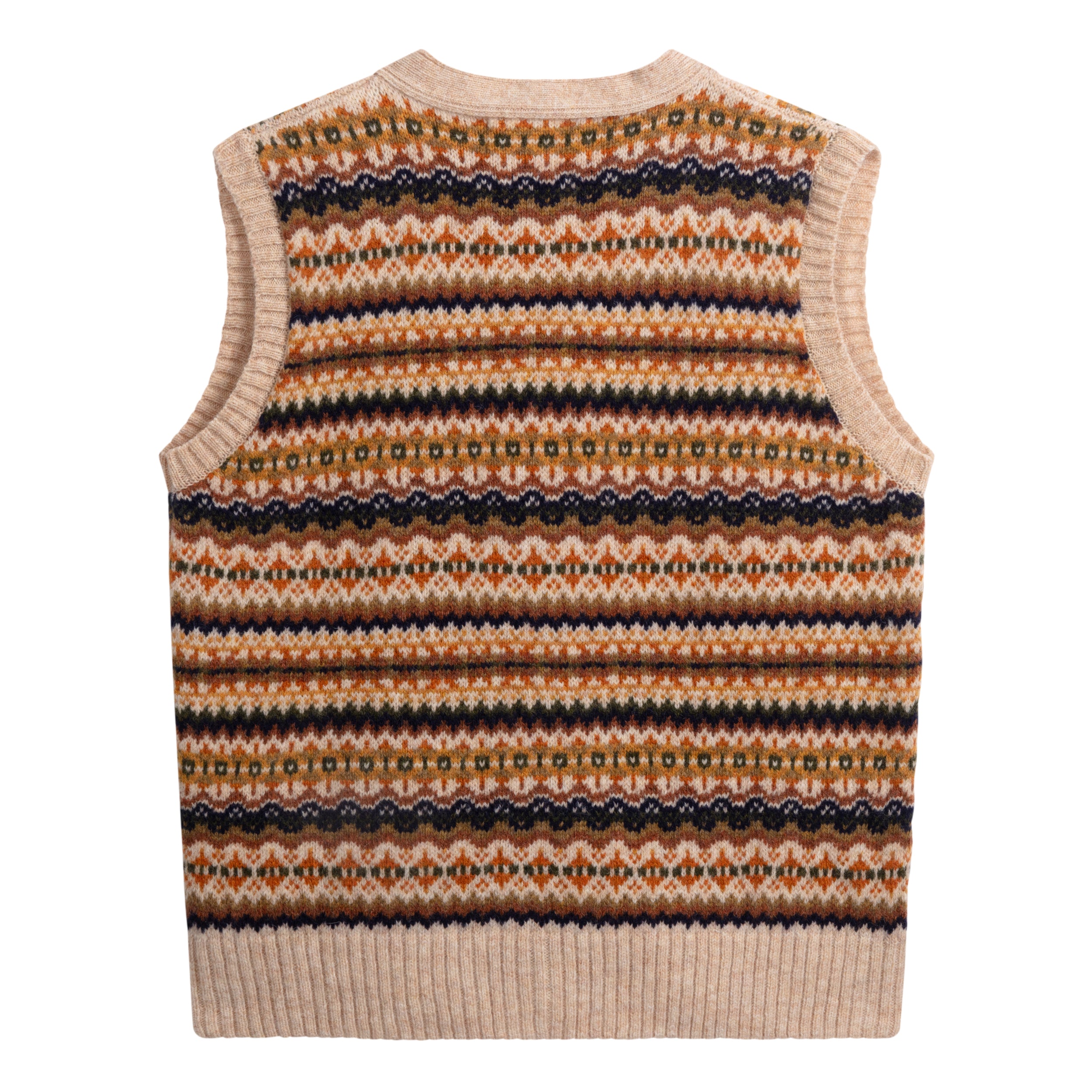 Carrier Company Shetland Wool Sleeveless Cardigan in Tusk
