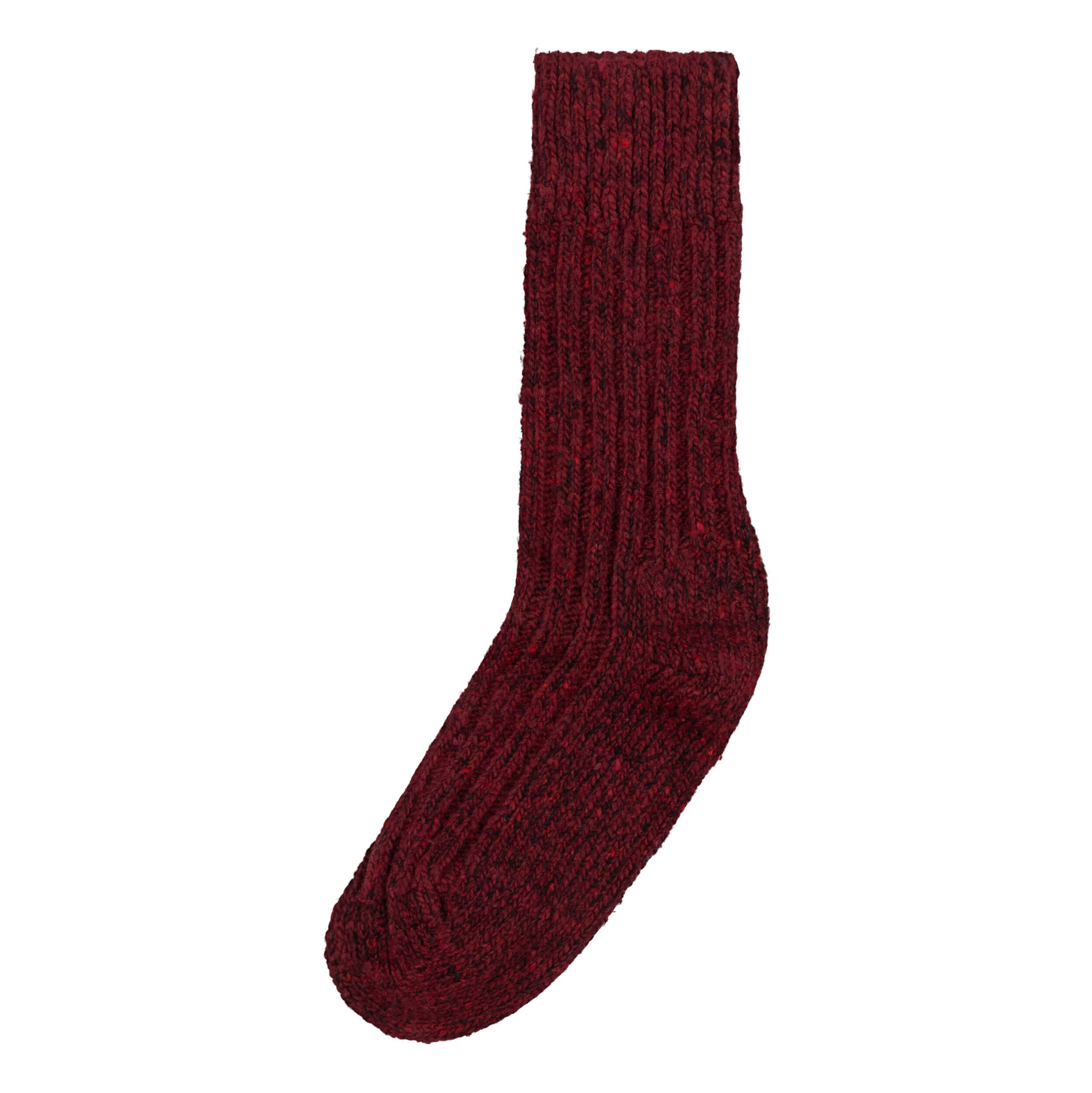 Carrier Company Wool Walking Sock In Burgundy
