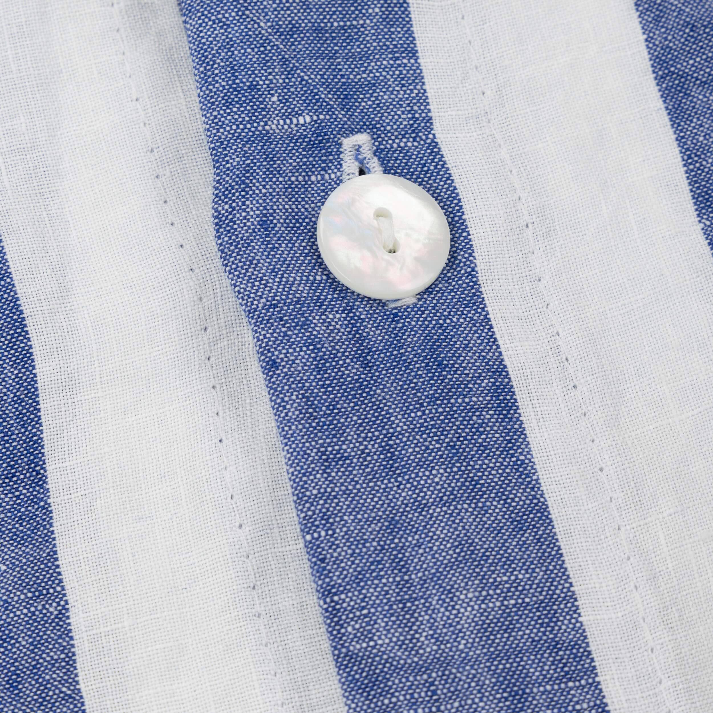 Carrier Company Blue & White Striped Linen Pyjama