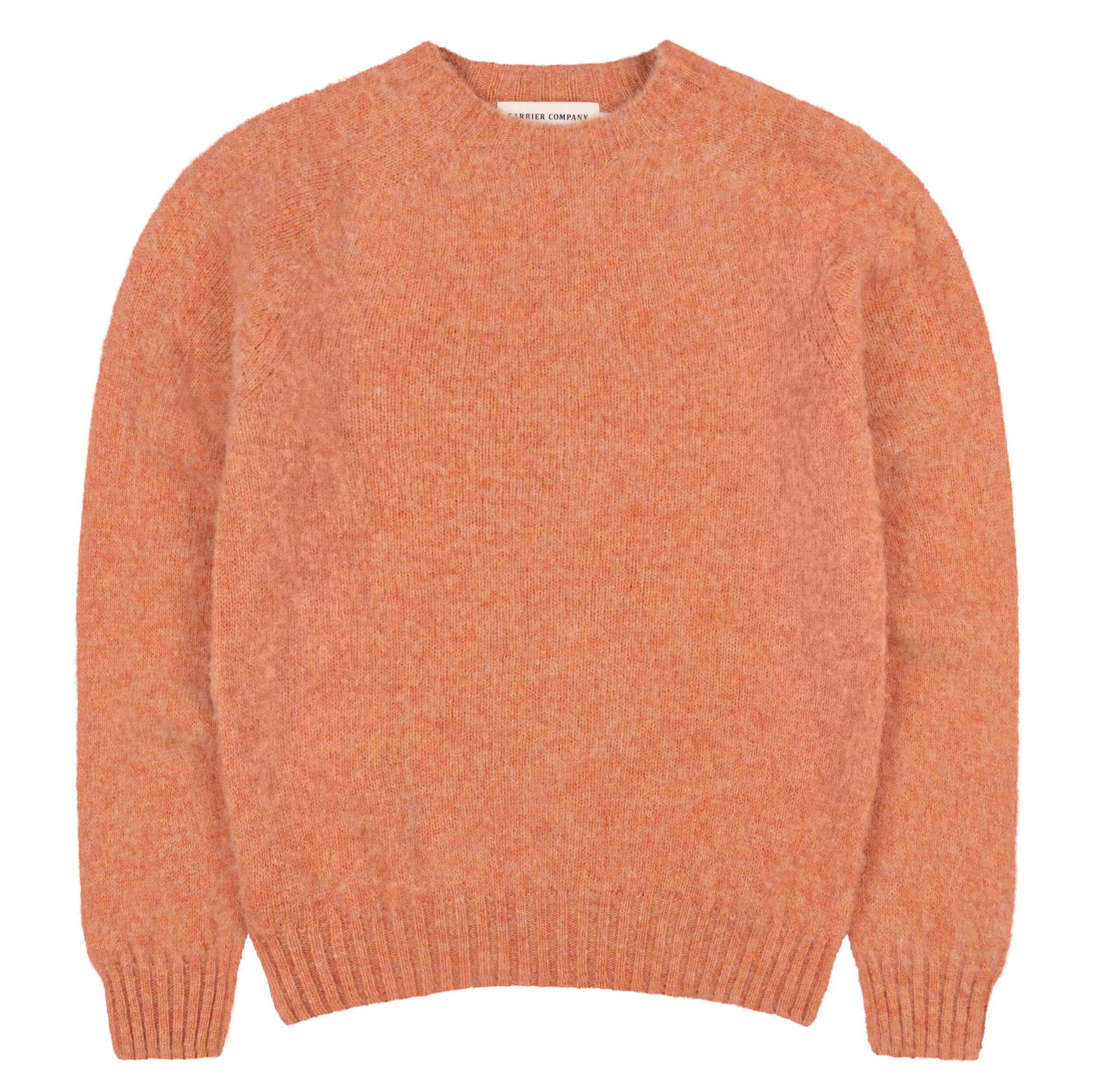 Carrier Company Brushed Shetland Lambswool Jumper in Tea Rose